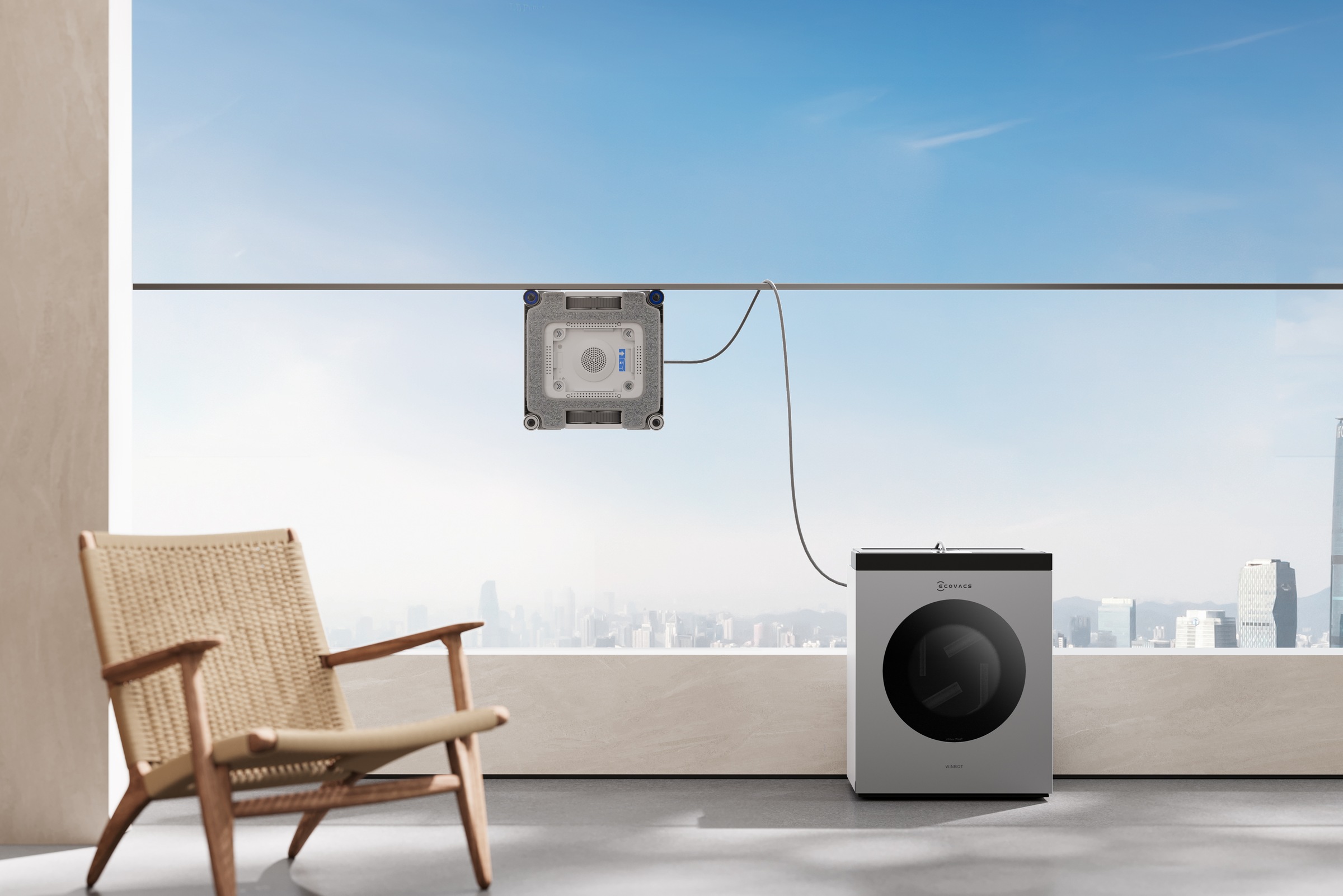 ECOVACS Fensterputzroboter »WINBOT W3 OMNI« Vortex-Reinigungssystem