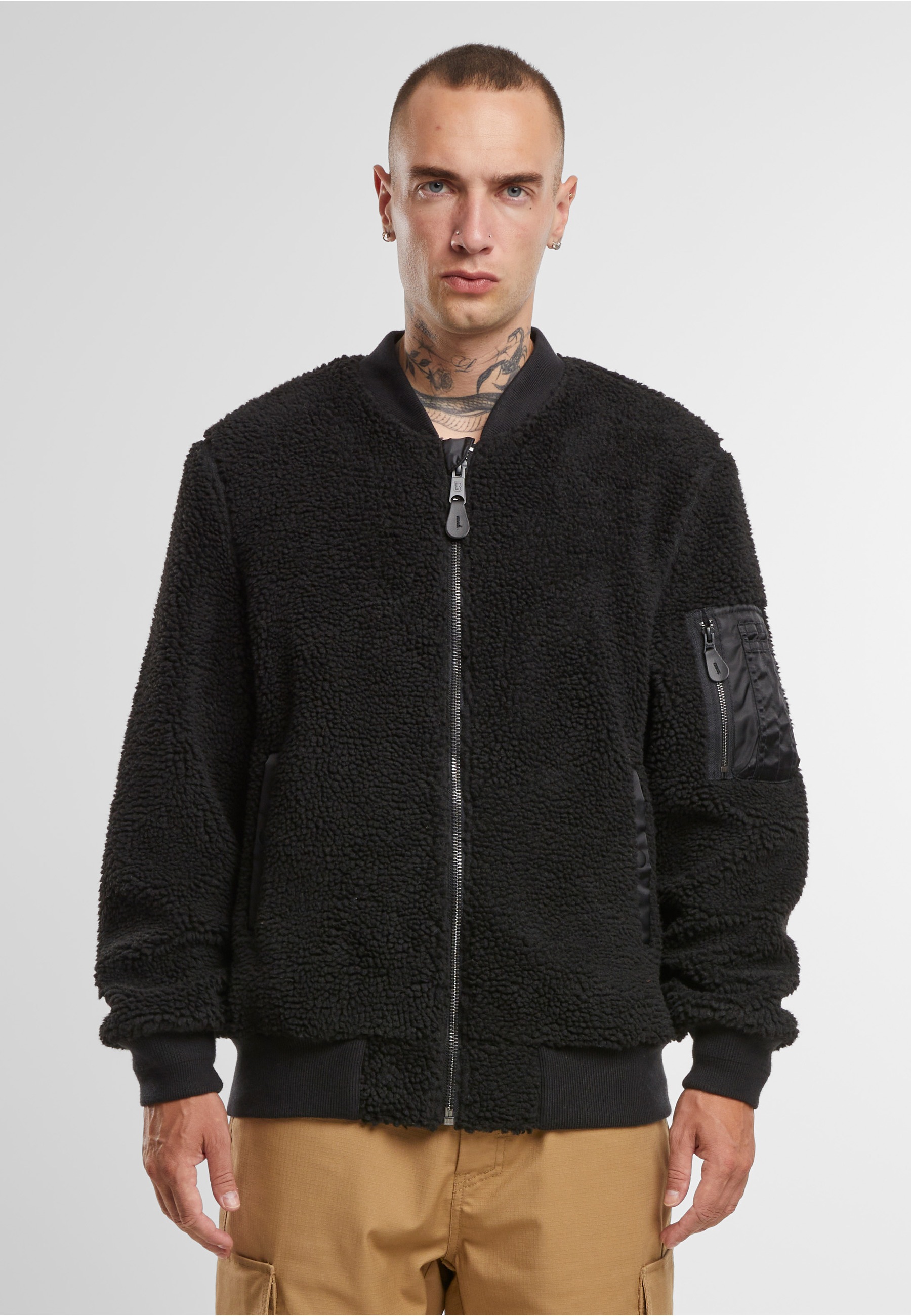 Brandit Allwetterjacke »Brandit MA1 Sherpa Jacket« 1 Stk. tlg. ohne Kapuze