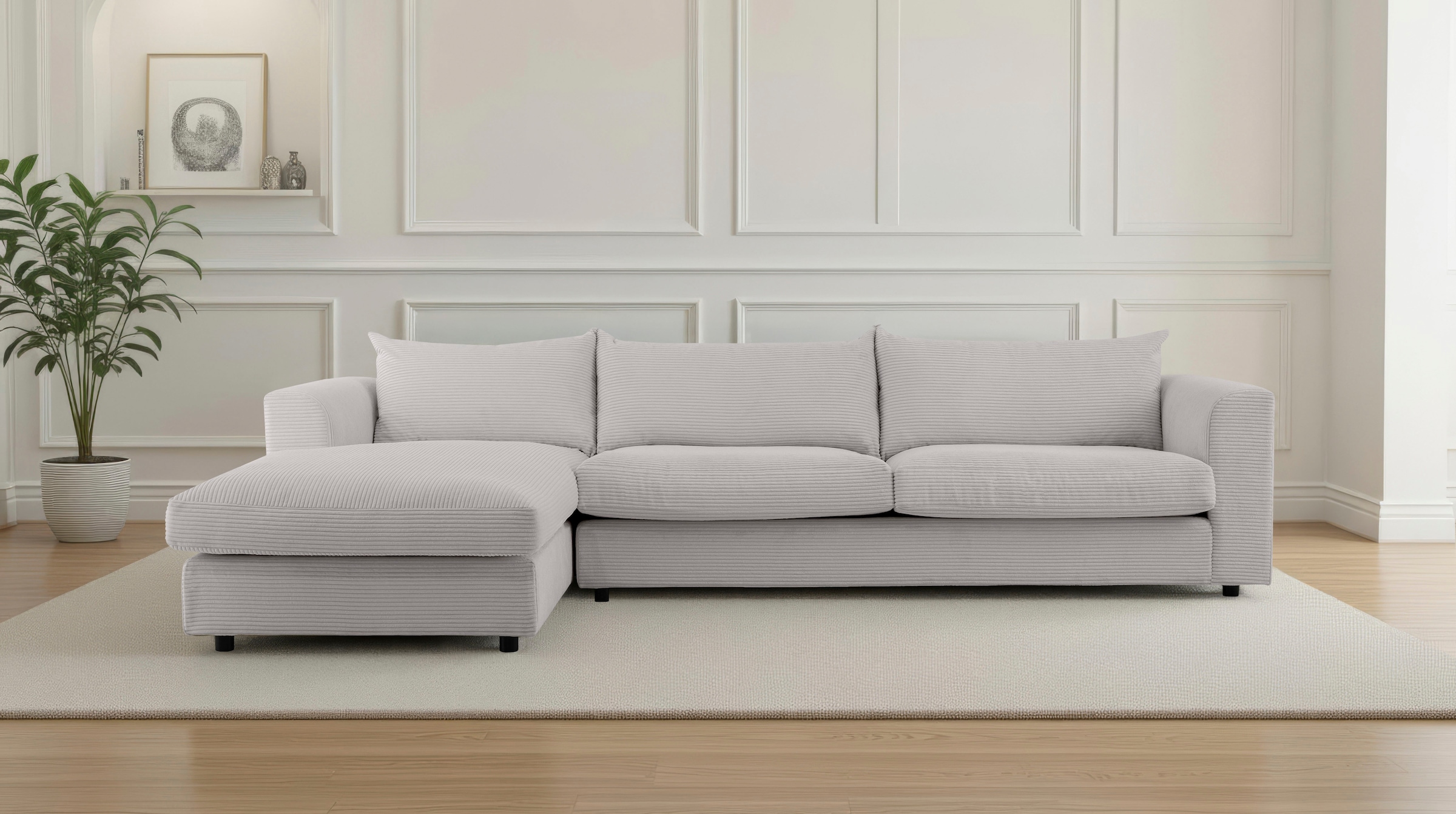 LeGer Home by Lena Gercke Ecksofa "Avelina" Breite 297 cm, in Cord- und Che günstig online kaufen