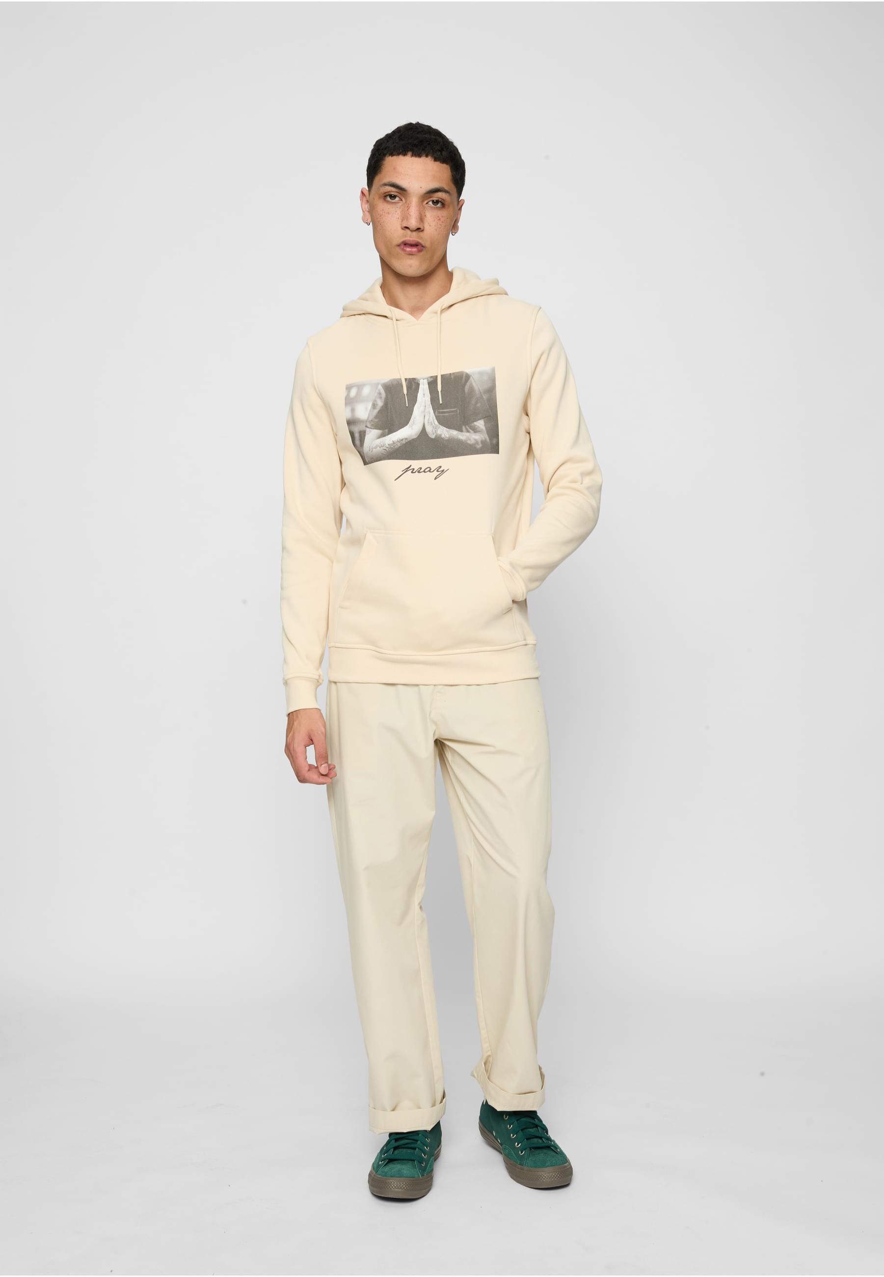 MisterTee Sweatshirt »MisterTee Herren Pray Hoody«, (1 tlg.)
