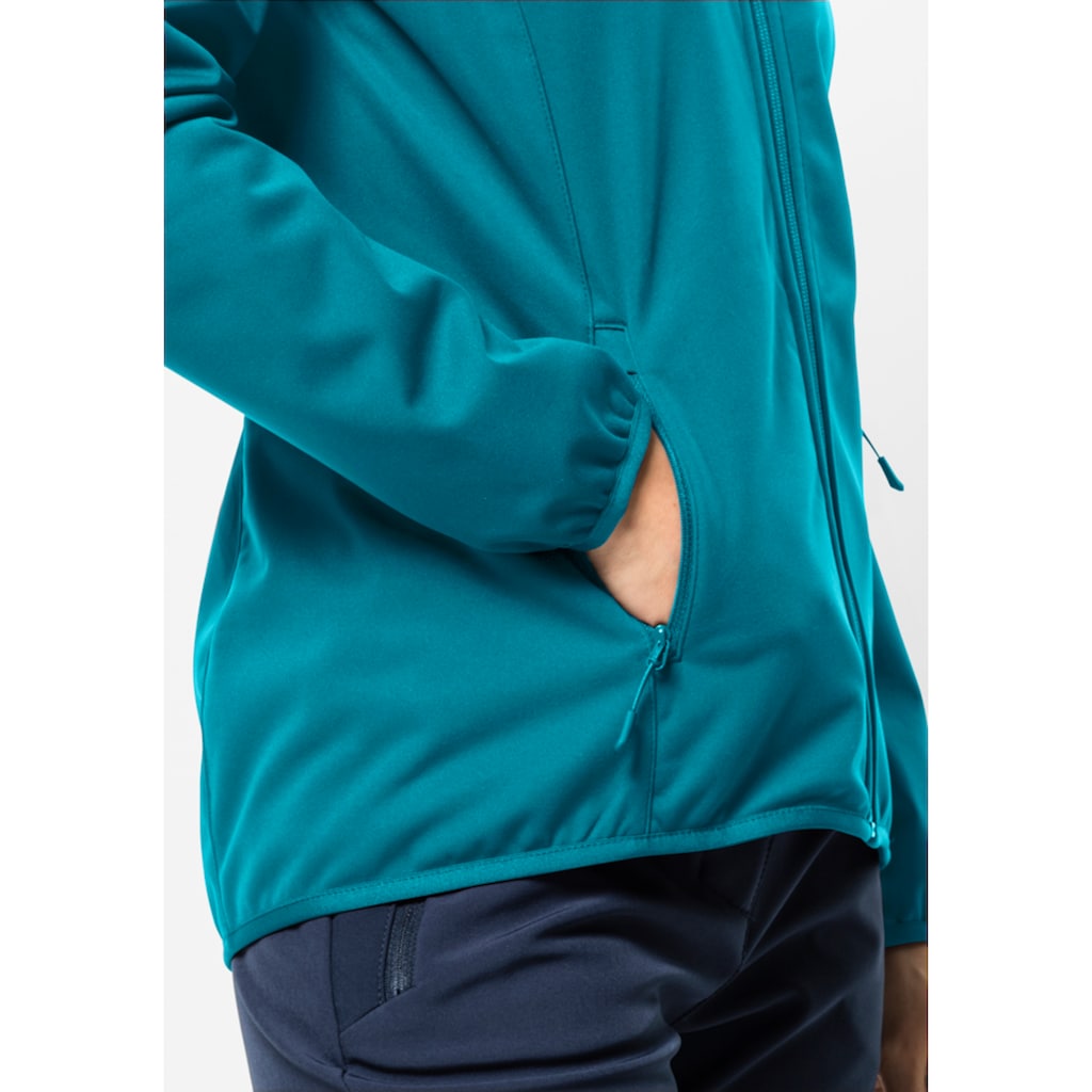 Jack Wolfskin Softshelljacke »WINDHAIN HOODY W«, mit Kapuze