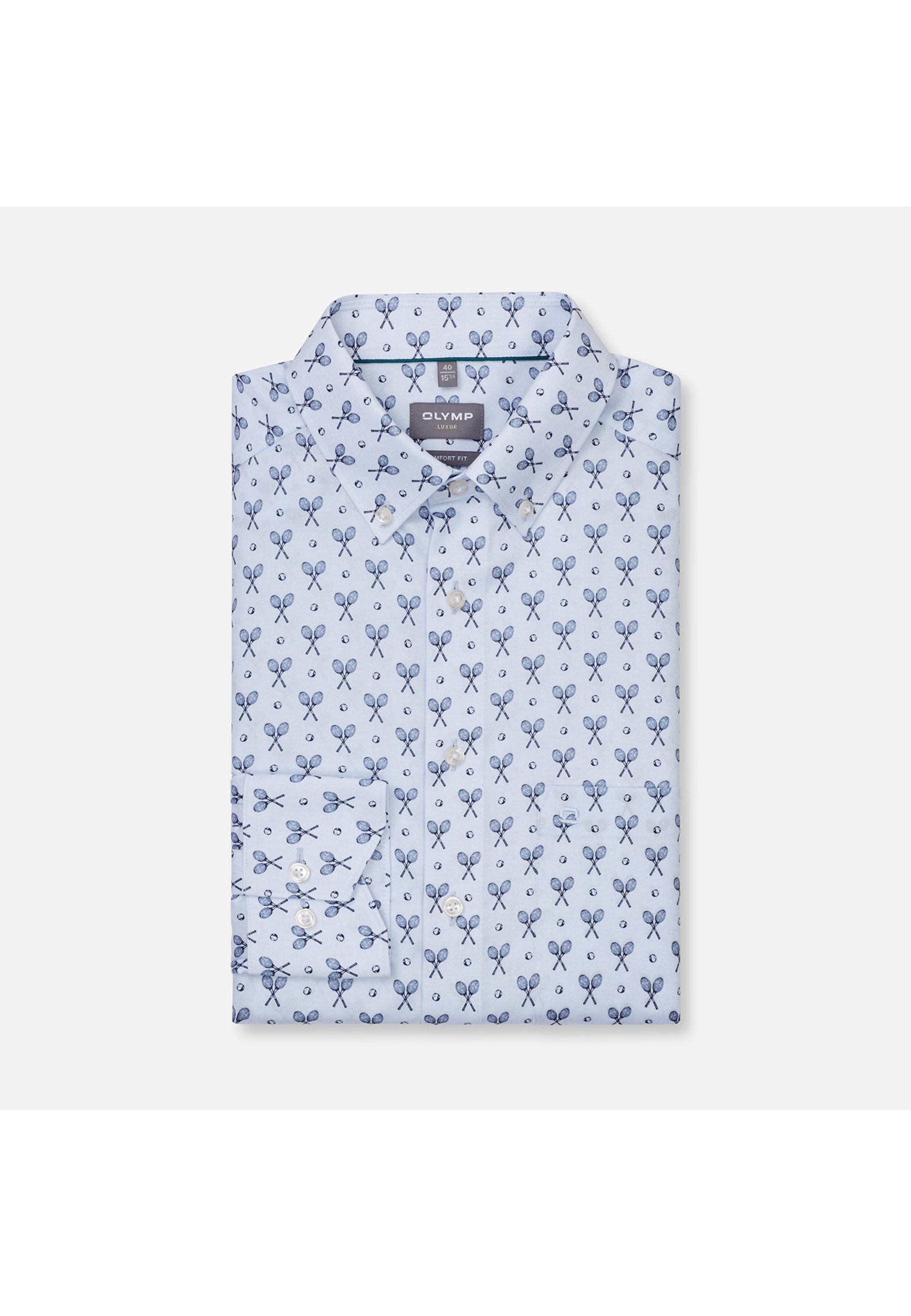 OLYMP Luxor Button-down Shirt Blue 42 5