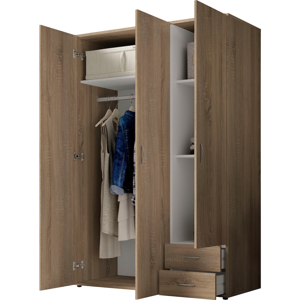 Schlafkontor Drehtürenschrank »Base Kleiderschrank Garderobe Hochschrank«