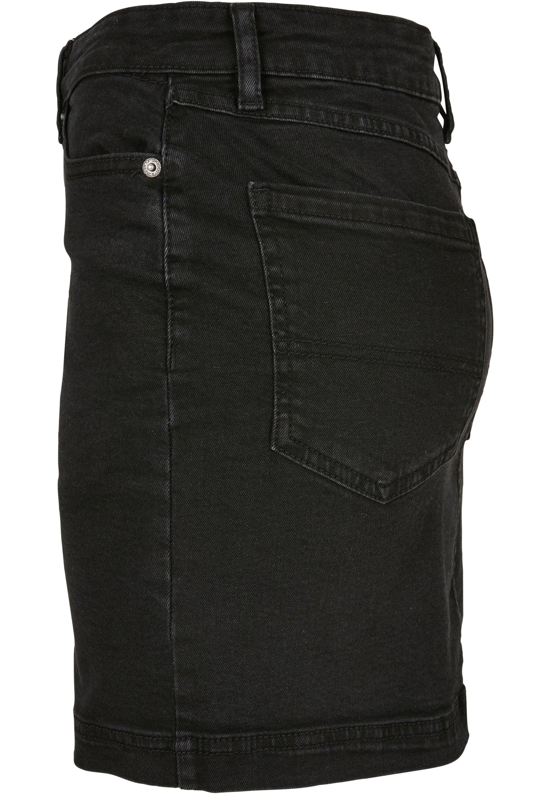 URBAN CLASSICS Jerseyrock »Urban Classics Damen Ladies Organic Stretch Denim Mini Skirt«, (1 tlg.)