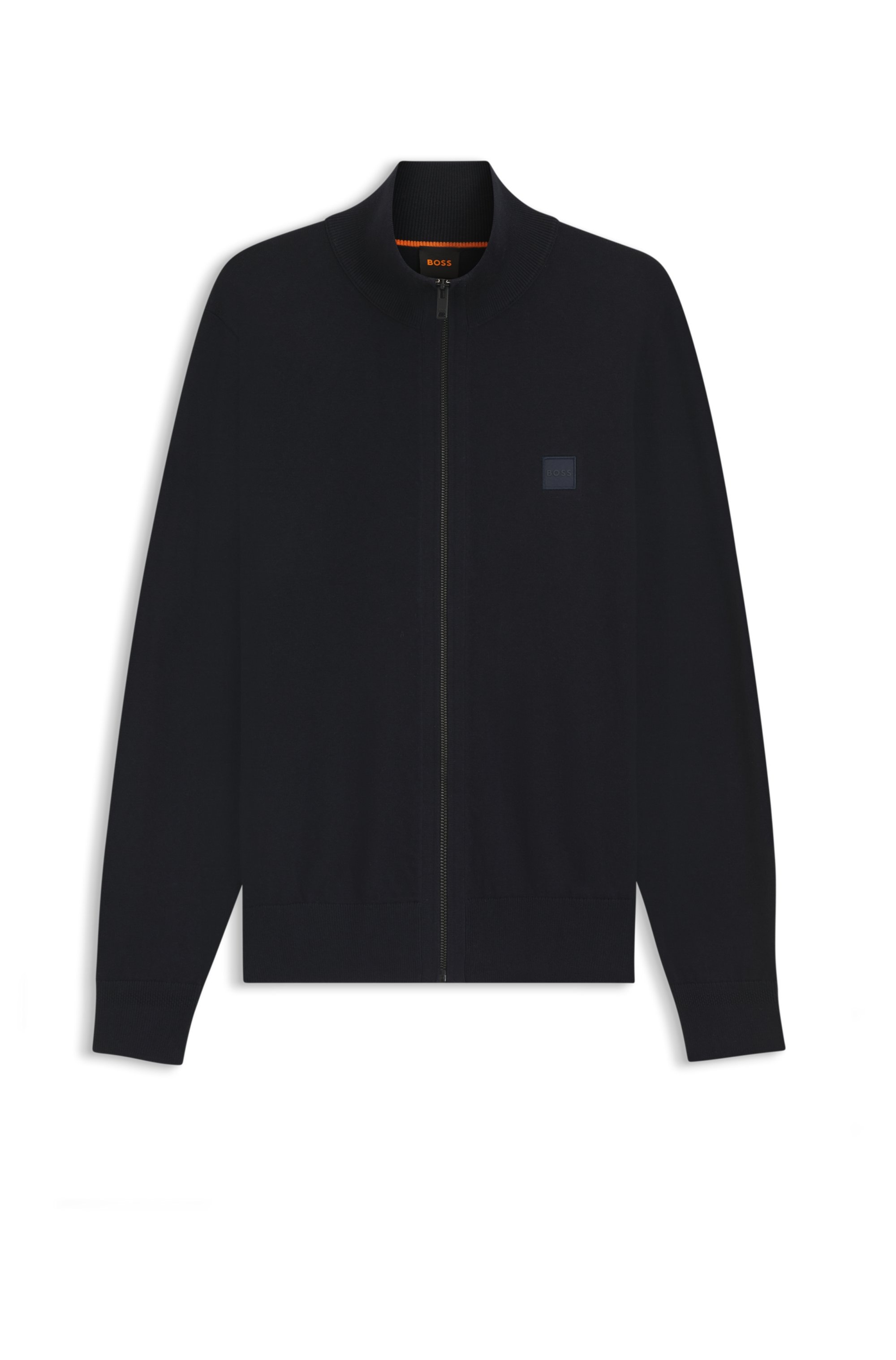 BOSS ORANGE Strickjacke »Kanozip«, mit Reißverschluss