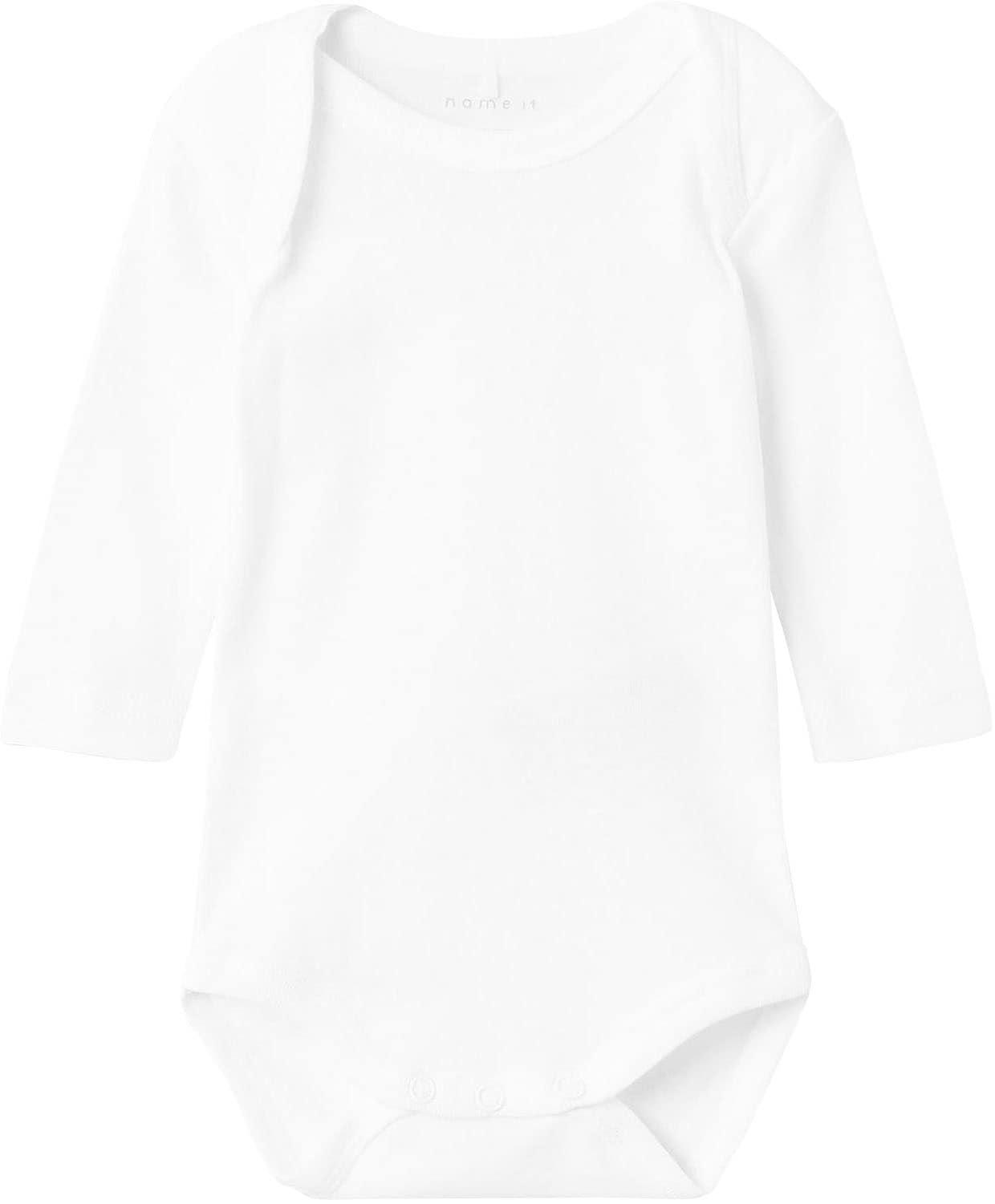 Name It Schlafanzug »NBNBODY 2P LS SOLID WHITE NOOS«, (Set, 2 tlg.)