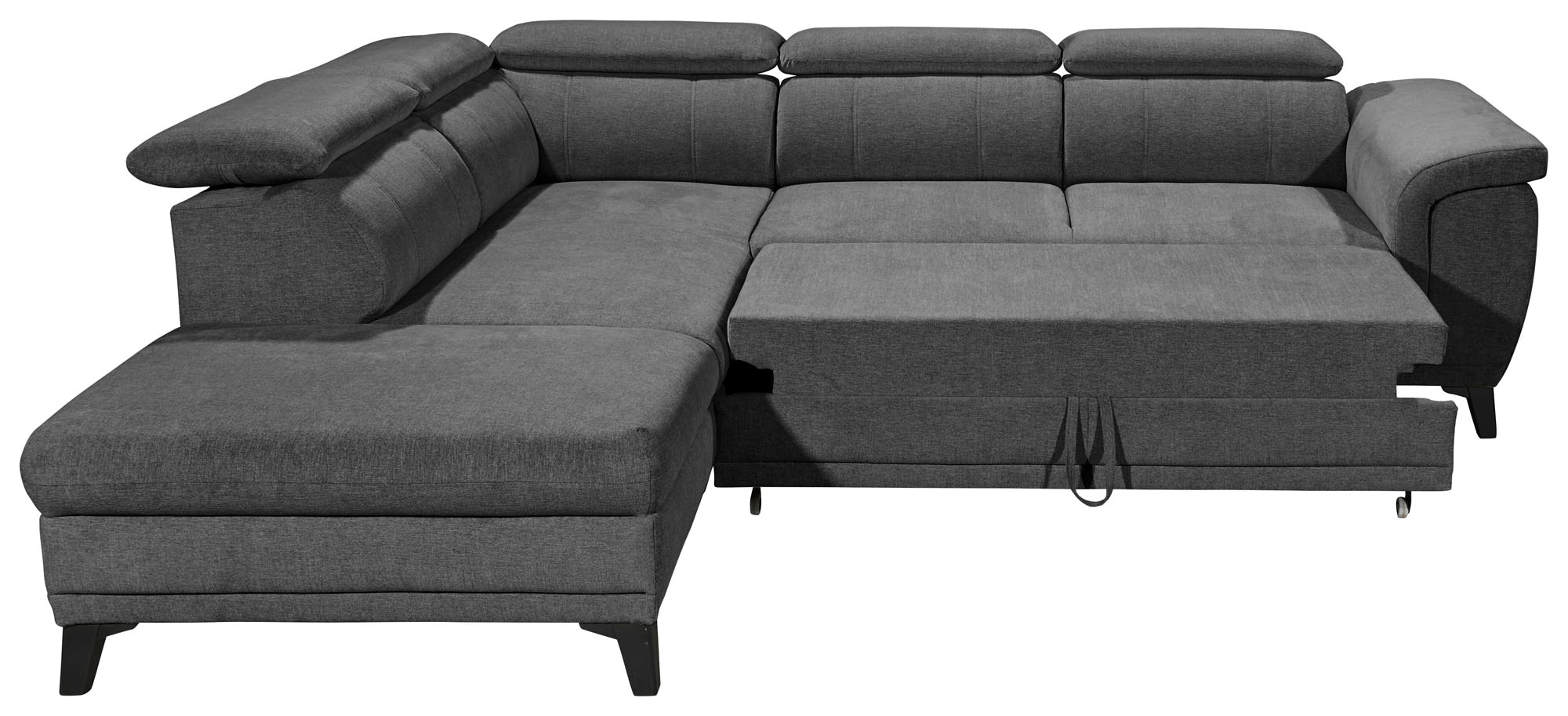 ED EXCITING DESIGN Ecksofa »Albany L-Form«, mit Bettfunktion, Bettkasten & Kopfteilverstellung