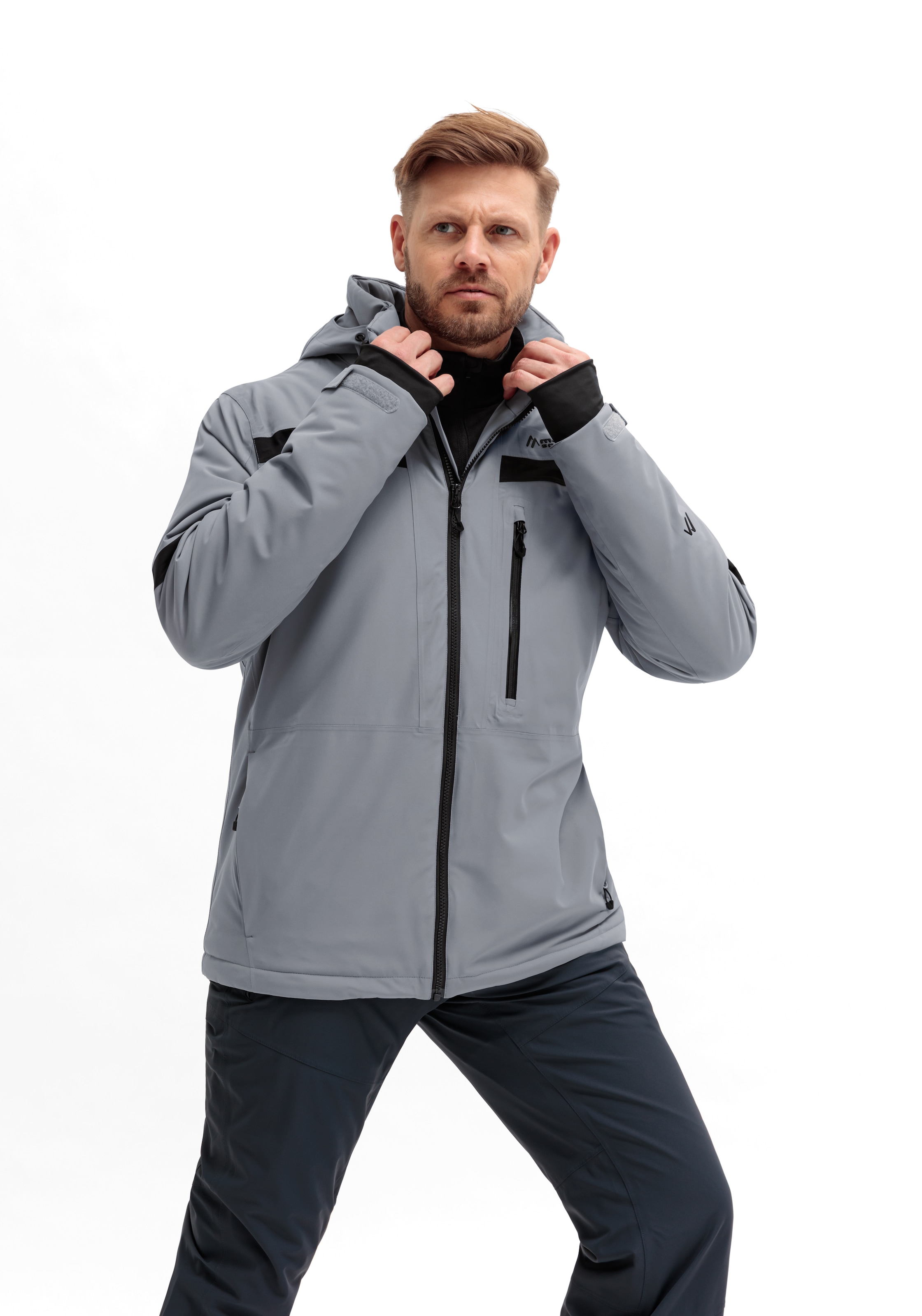Maier Sports Skijacke »Lanciano M«, Herren Winterjacke wattiert u. wasserdicht