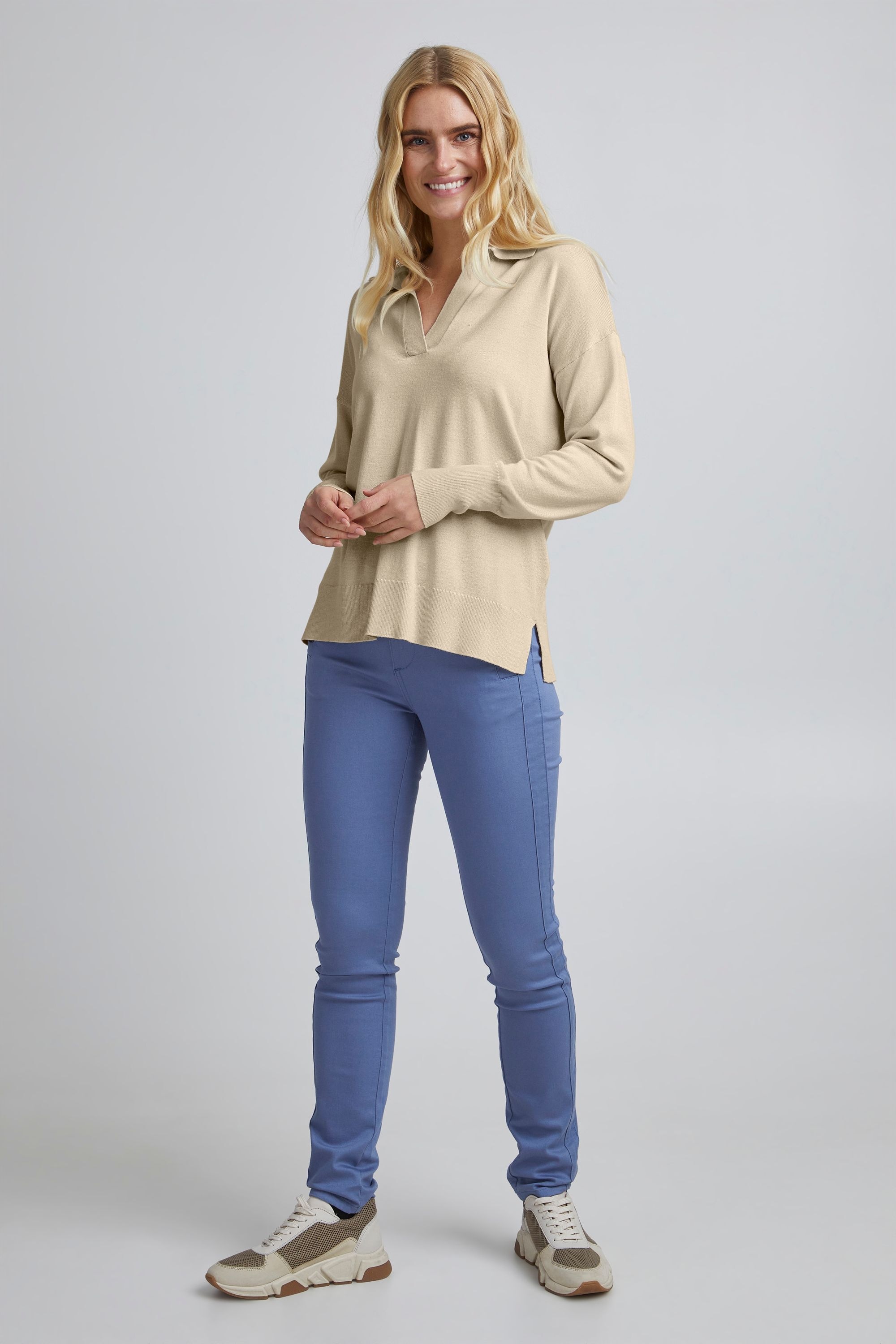 fransa Strickfleece-Pullover »Strickpullover FREmalva«