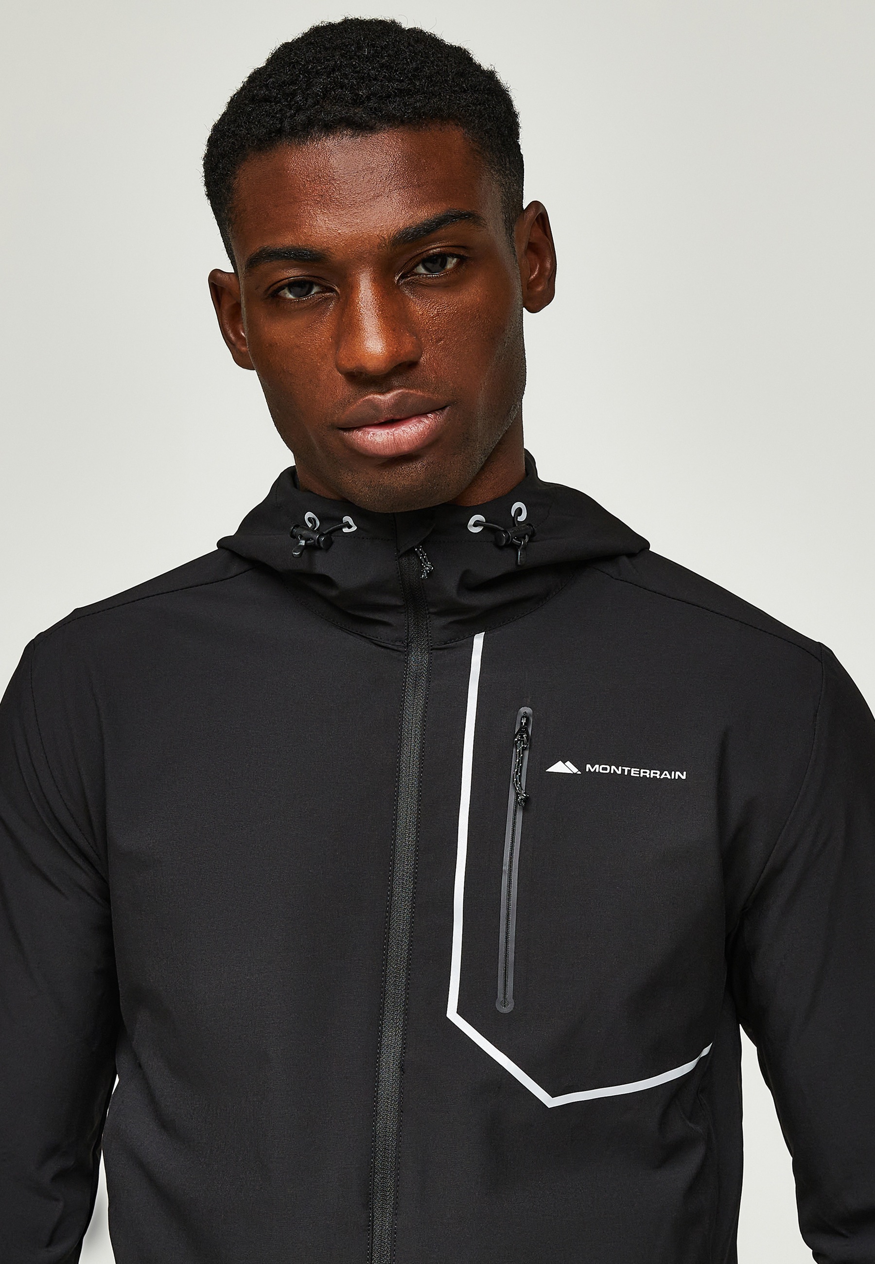 Monterrain Outdoorjacke »Monterrain RAMBLE 3.0 WOVEN HOODY« 1 Stk. tlg. mit Kapuze