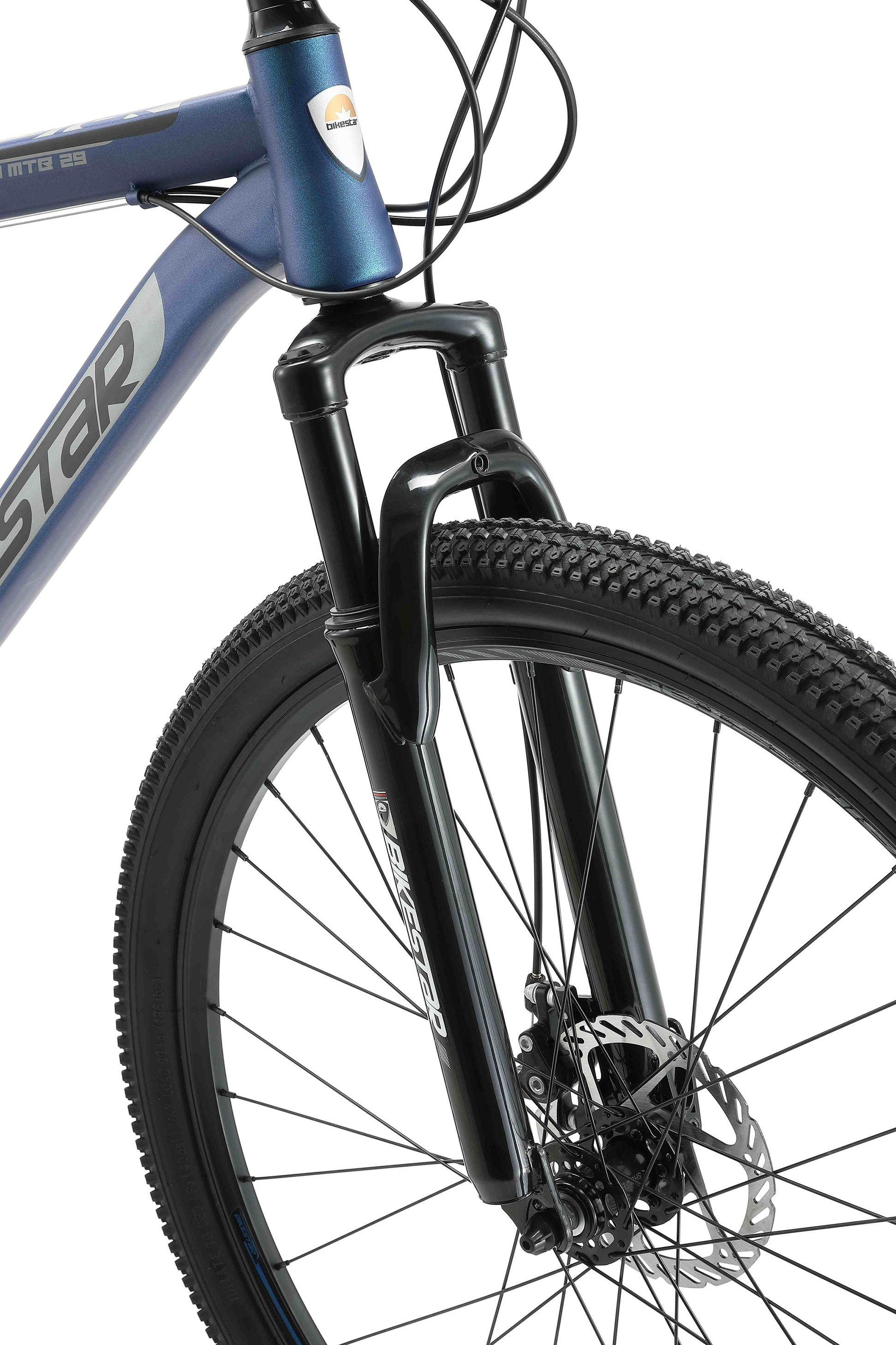 Bikestar Mountainbike, 21 Gang, Shimano, RD-TY300 Schaltwerk, Kettenschaltung, für Damen und Herren, Kettenschaltung