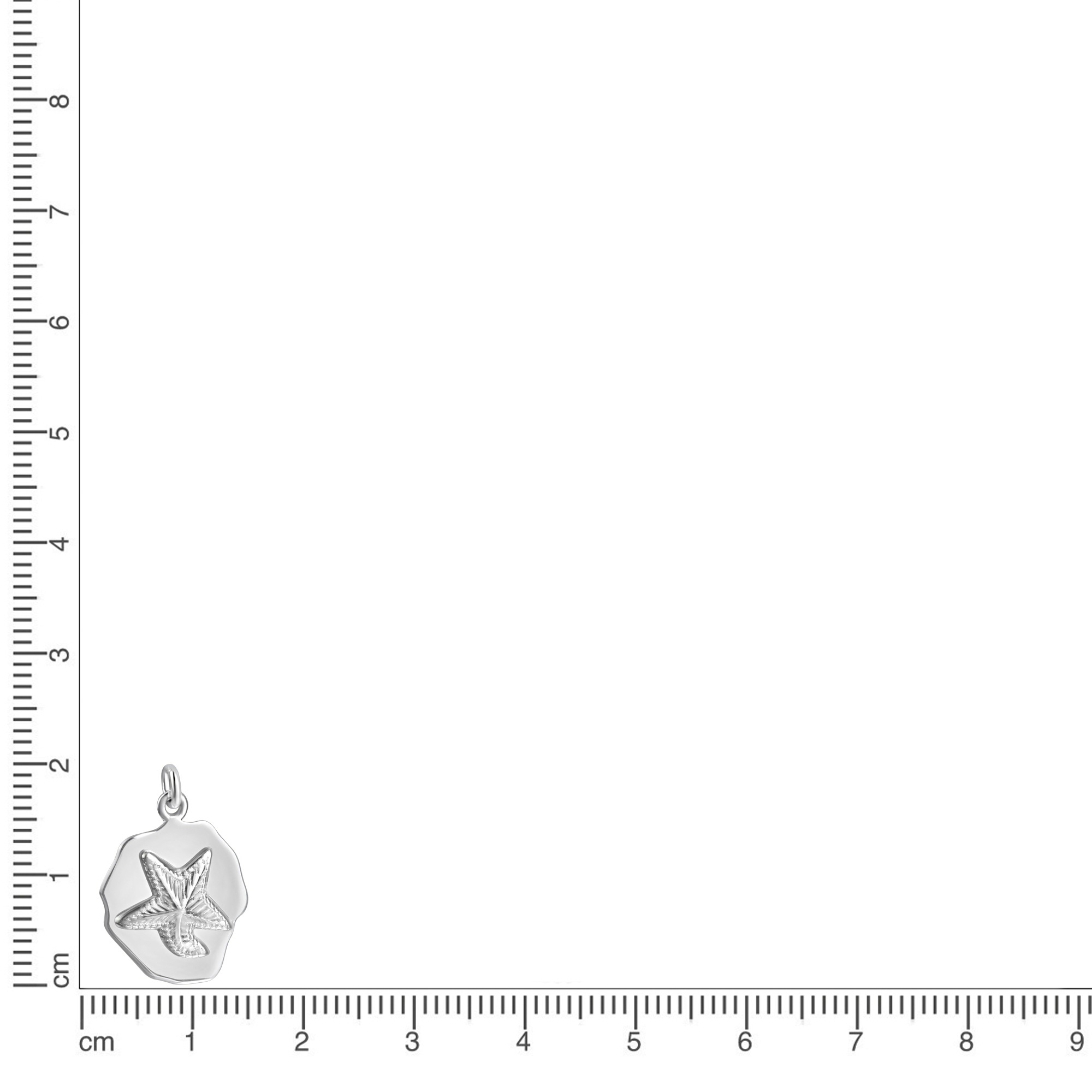 Vivance Kettenanhänger »925/-Sterling Silber glanz Seestern«