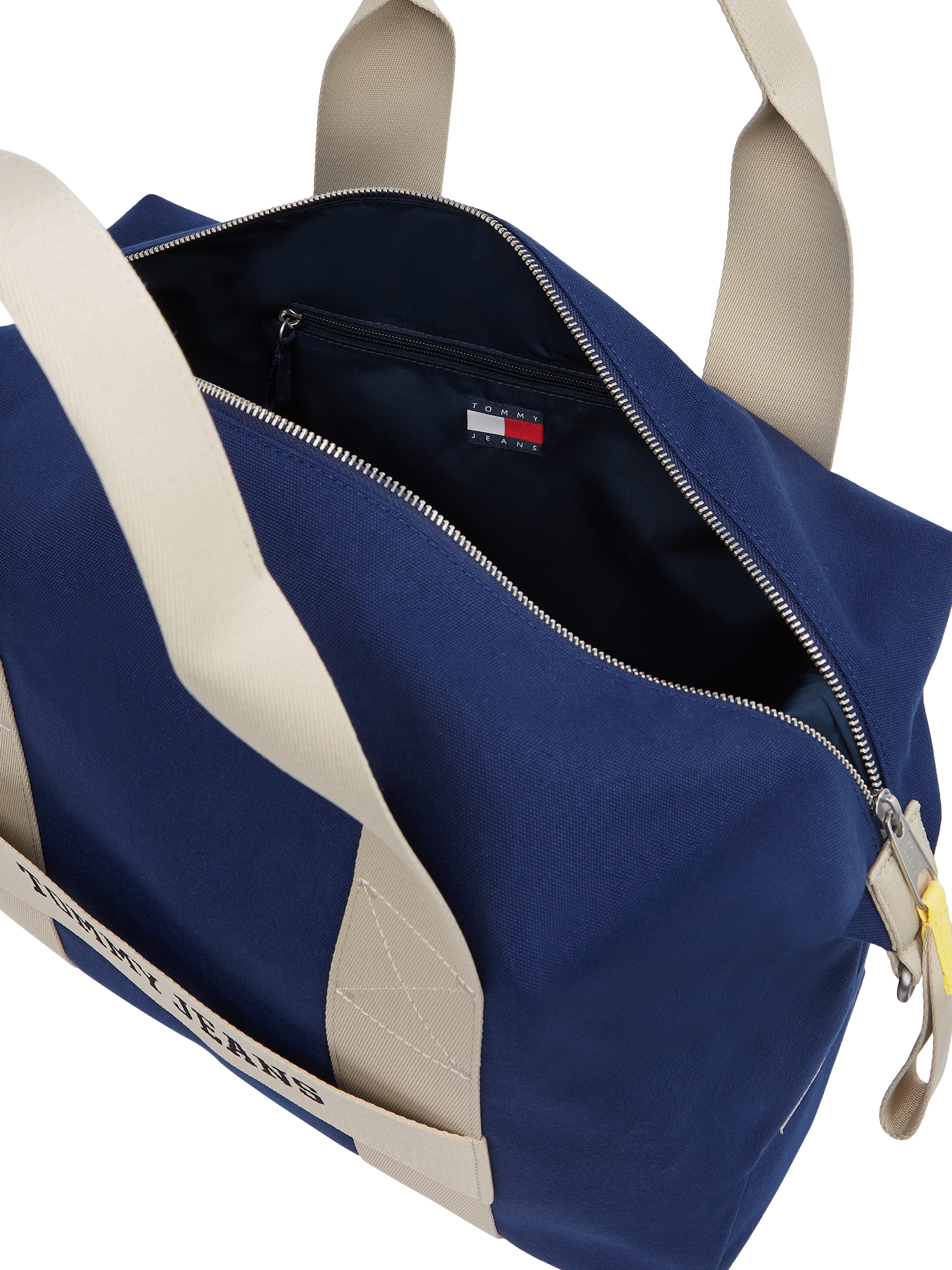 Tommy Jeans Weekender »TJM RETRO COOL DUFFLE«, Unisex Umhängetasche, Henkeltasche, Schultertasche mit Kontrastbesatz