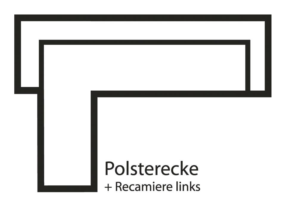 3C Candy Ecksofa »Beatrice Designsofa in moderner Retrooptik, bequem und extravagant«, mit Rückensteppung im Rautenmuster, Ohrenbacken Optik, L-Form