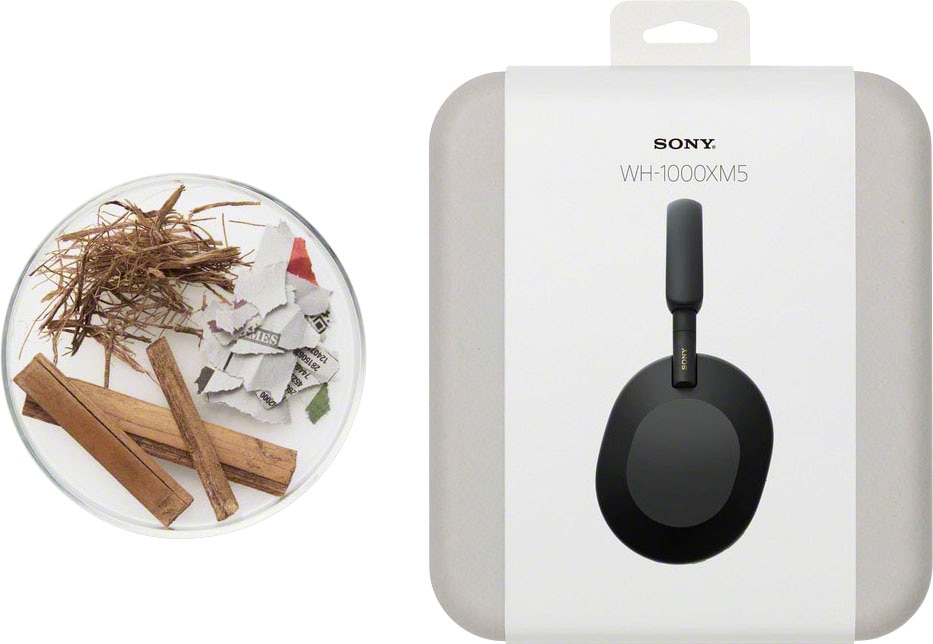 Sony Bluetooth-Kopfhörer »WH1000XM5 kabellos«, A2DP Bluetooth-AVRCP Bluetooth-HFP-HSP-Bluetooth, Multi-Point-Verbindung-Sprachsteuerung-Rauschunterdrückung-Noise-Cancelling-Freisprechfunktion-Hi-Res