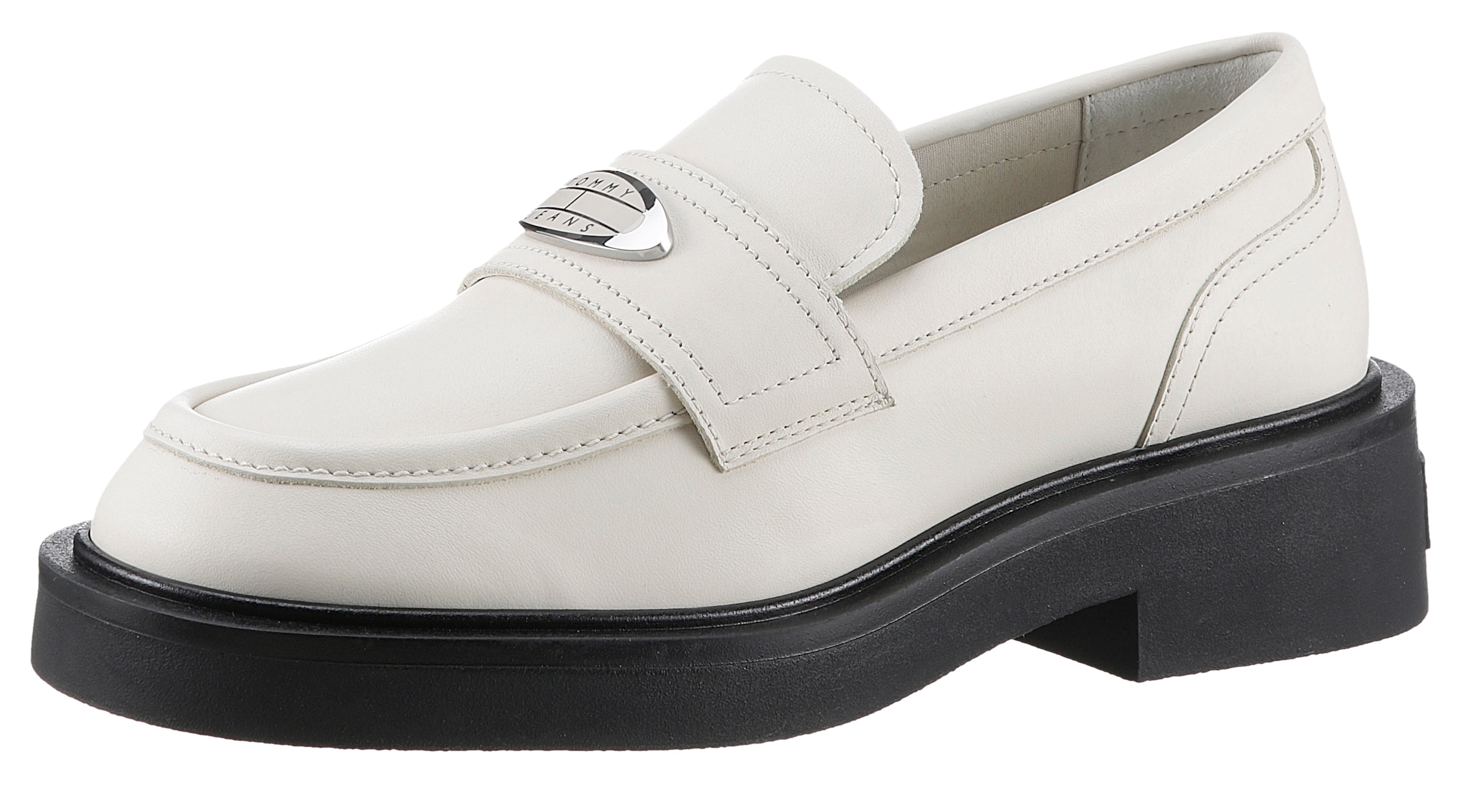 Tommy Jeans Loafer "TJW FLAT LOAFER", Halbschuh, Slipper, Schlupfschuh im College-Look