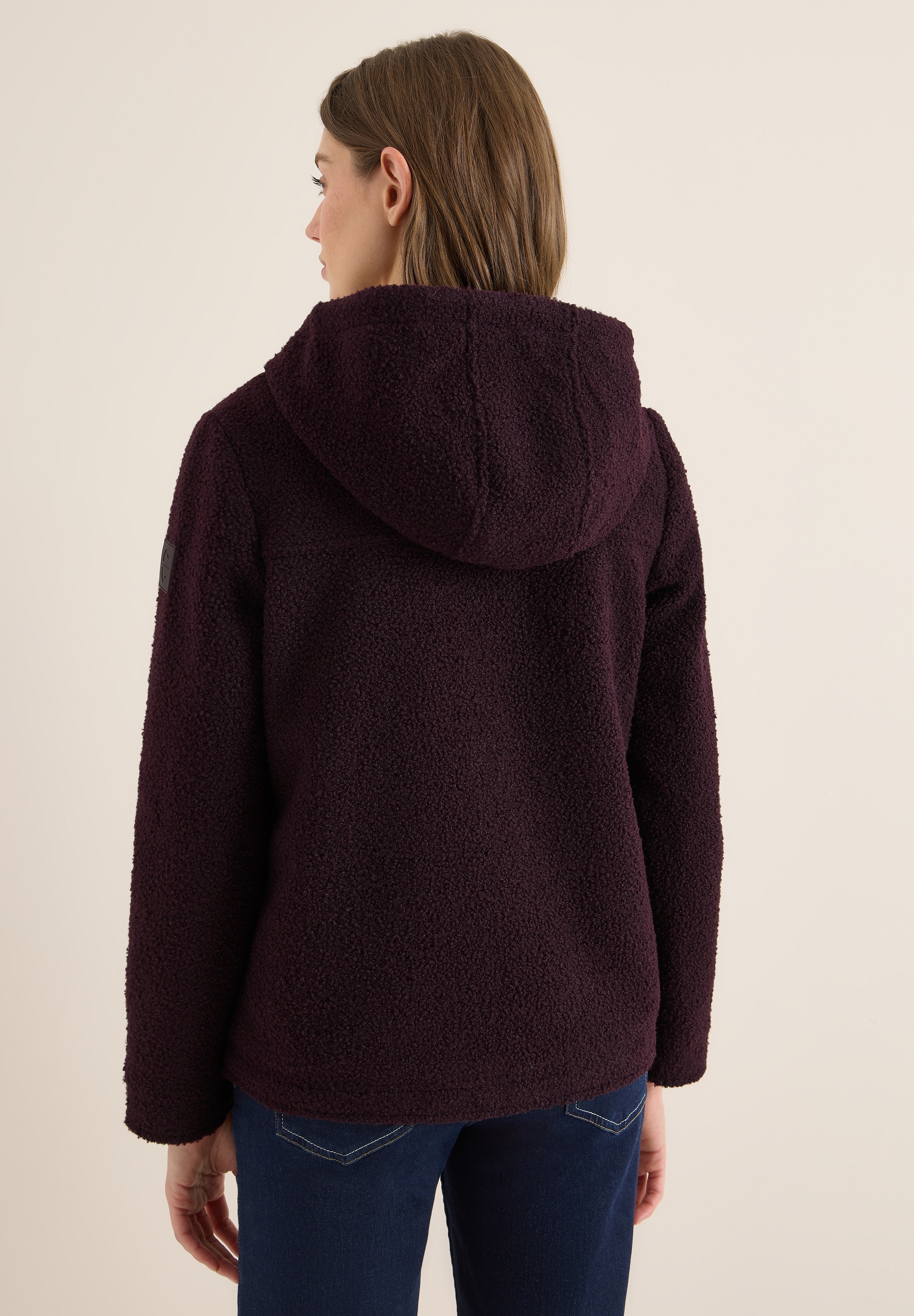 Cecil Fellimitatjacke, mit Kapuze, mit Kapuze mit Tunnelzugband