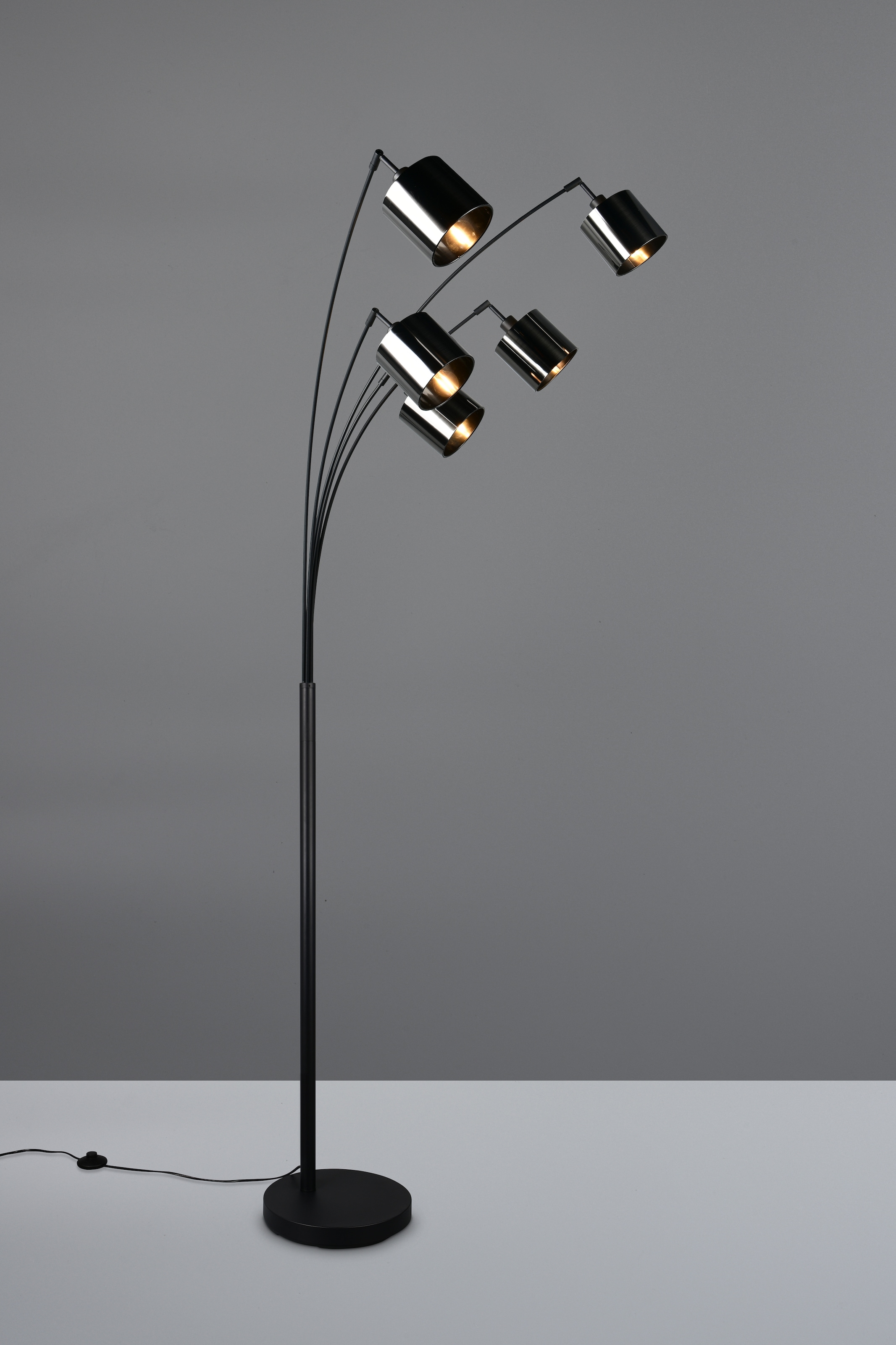 REALITY Leuchten Stehlampe »JASON, Stehleuchte 5-flammig exkl 5x E14 max 10W, Höhe 200cm 72cm tief« E14 1 Stk. warmweiß - kaltweiß