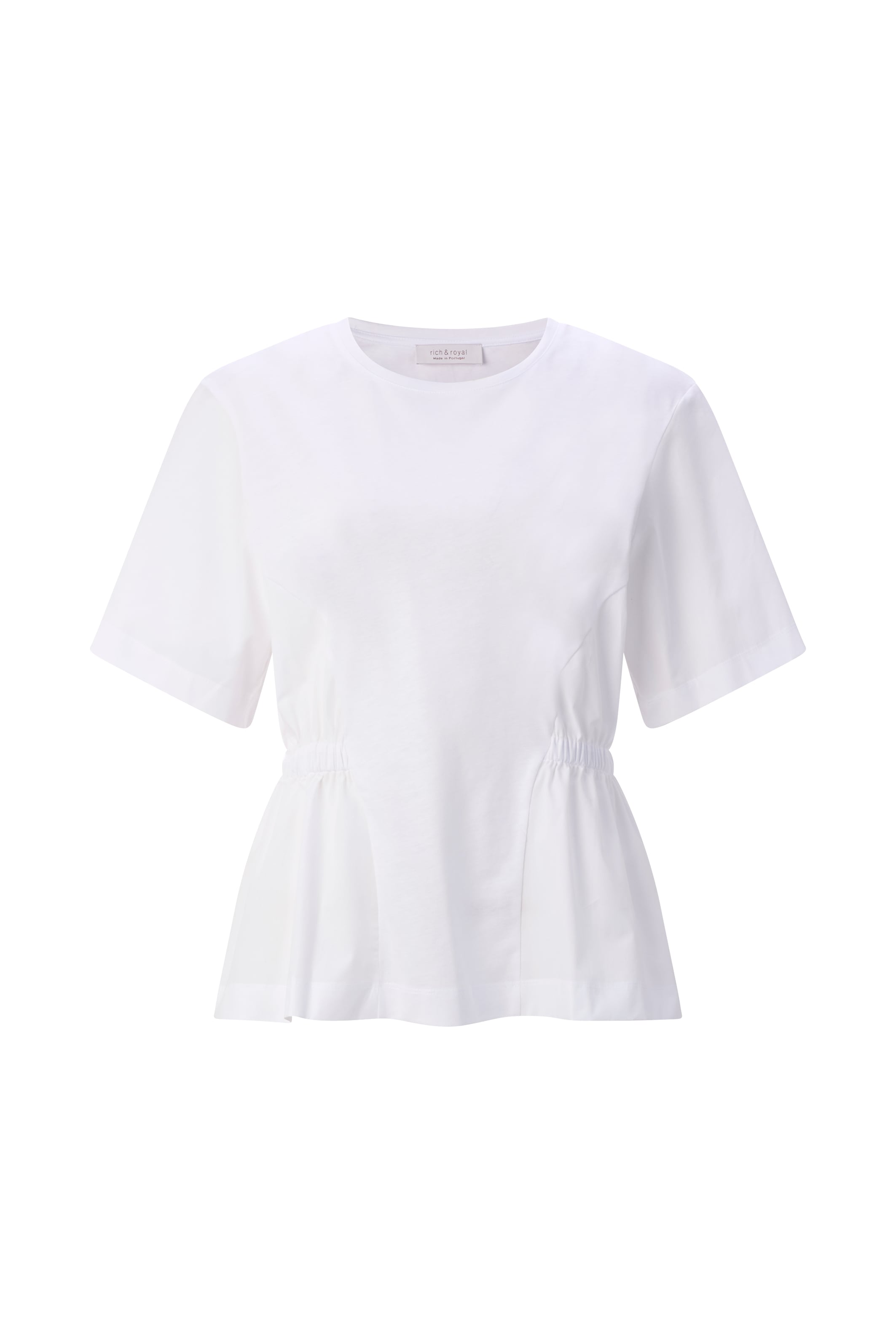 RICHROYAL T-Shirt mit elastischen Raffungen an den Seiten günstig online kaufen