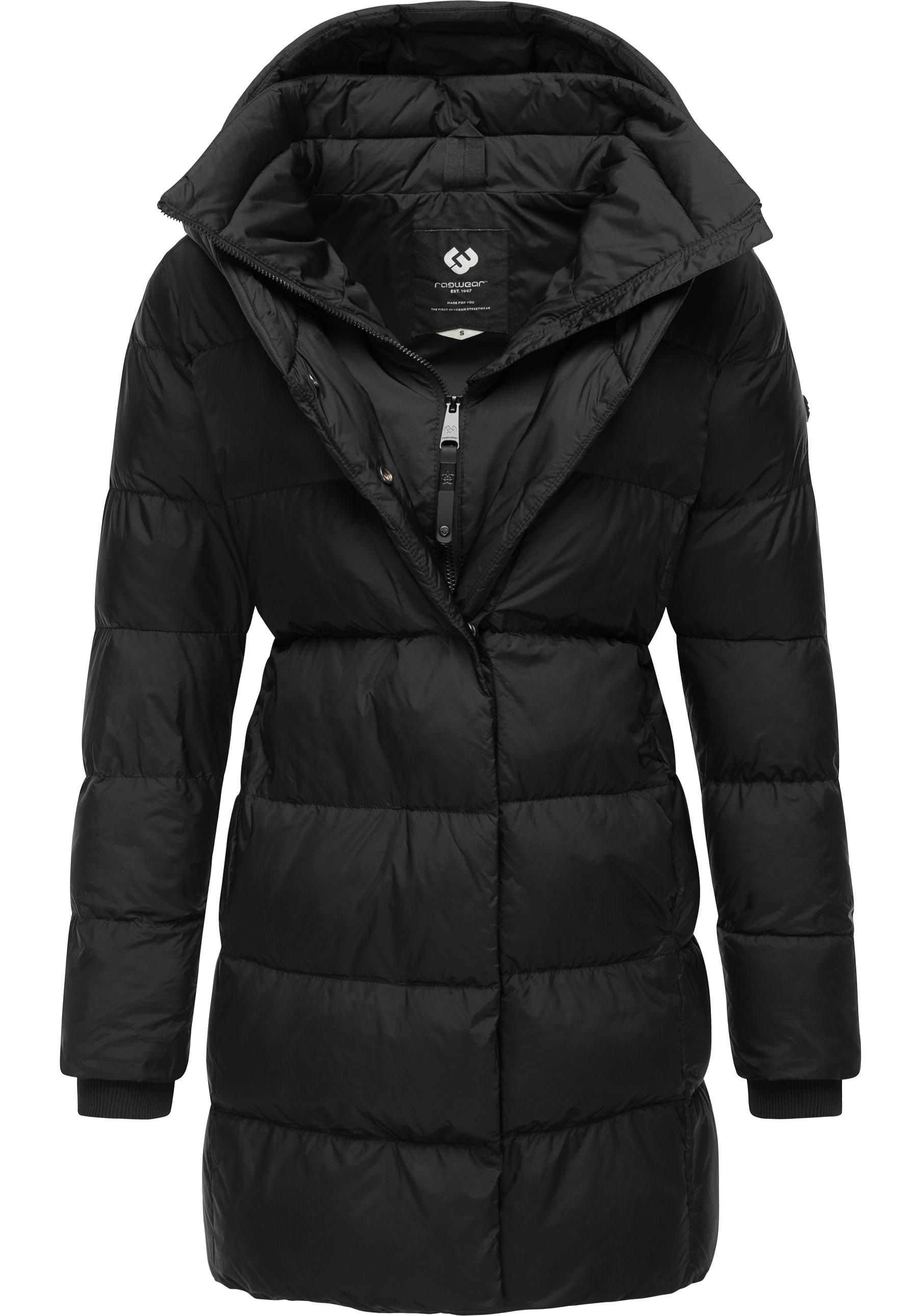 Kurzmantel RAGWEAR "Niara", Damen, Gr. 5XL (50), schwarz, Außenmaterial: 100% Polyester; Innenfutter: 100% Polyester; Wattierung: 100% Polyester, gerade ca. Mitte Oberschenkel, Ärmel ohne Ärmelschlitz Rippstrickbündchen, Mäntel Kurzmantel, stylischer, ges 3