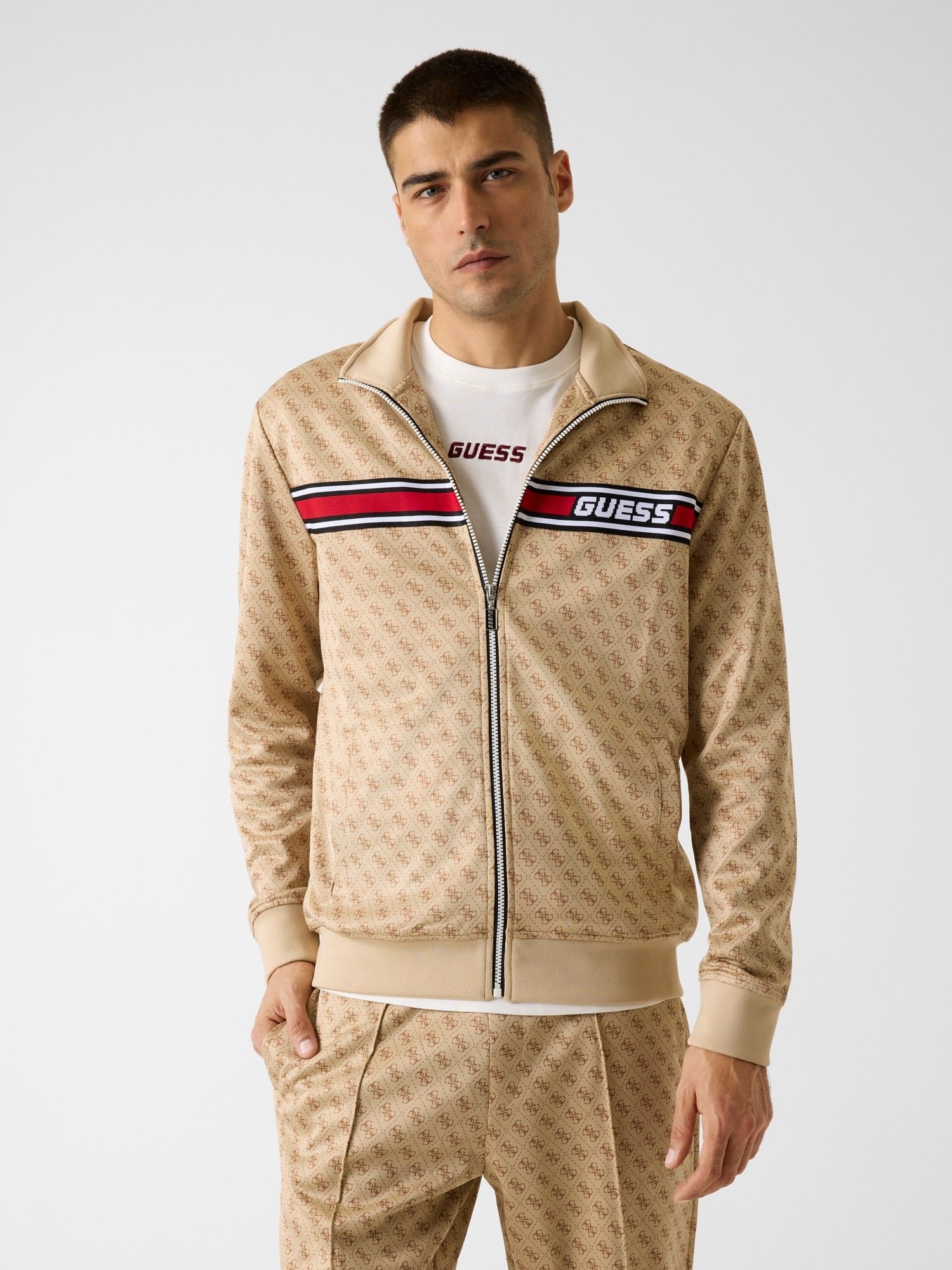 Guess Beige Trainingsjacke Korbin - Bild 4