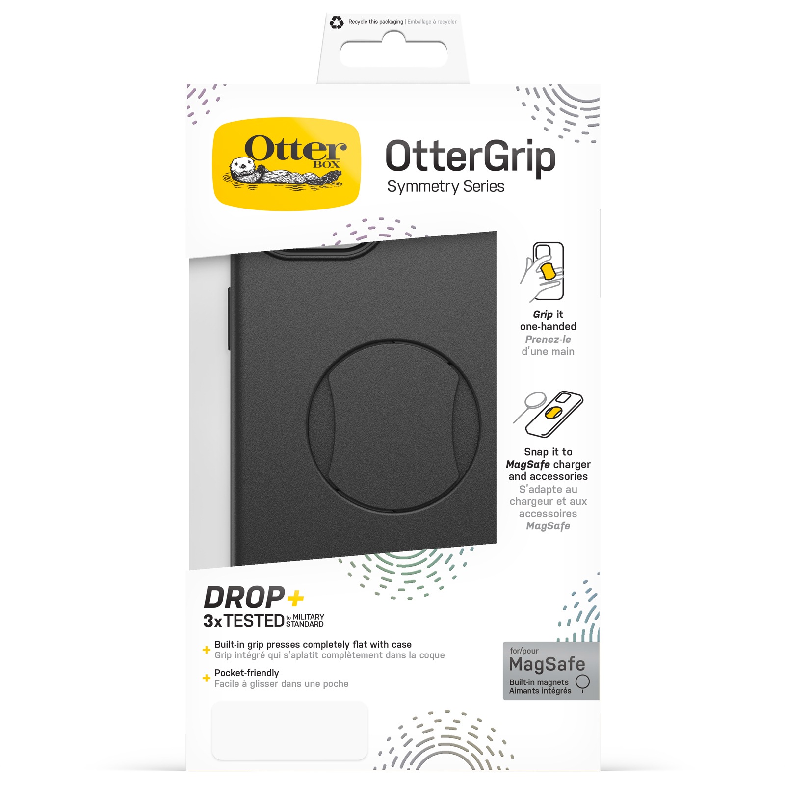Otterbox Handyhülle »OtterGrip Symmetry für für Apple iPhone 15 Plus/14 Plus«, Apple iPhone 15 Plus-iPhone 14 Plus, Backcover, Schutzhülle, Schutz, Sturzschutz, stoßfest