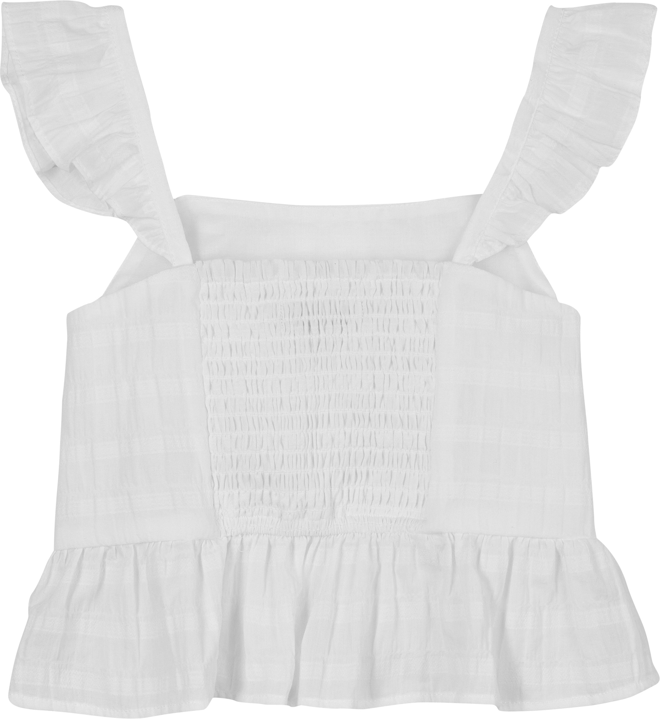 Tommy Hilfiger Trägertop »TEXTURED COTTON TOP SLVLS«, mit Stickerei, mit Rüschen