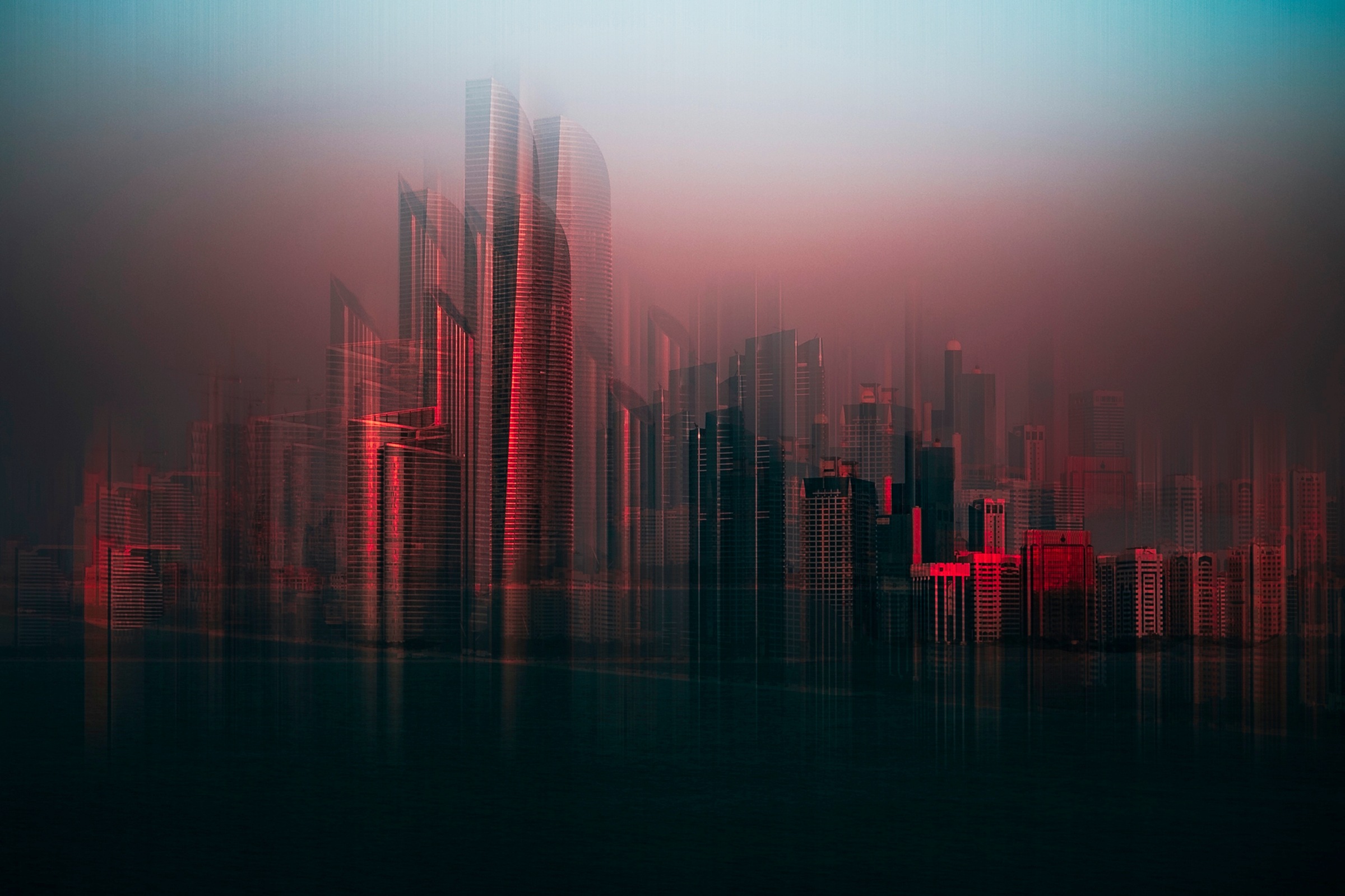 Papermoon Fototapete "Photo-Art CARMINE CHIRIACO, ABU DHABI SKYLINE"