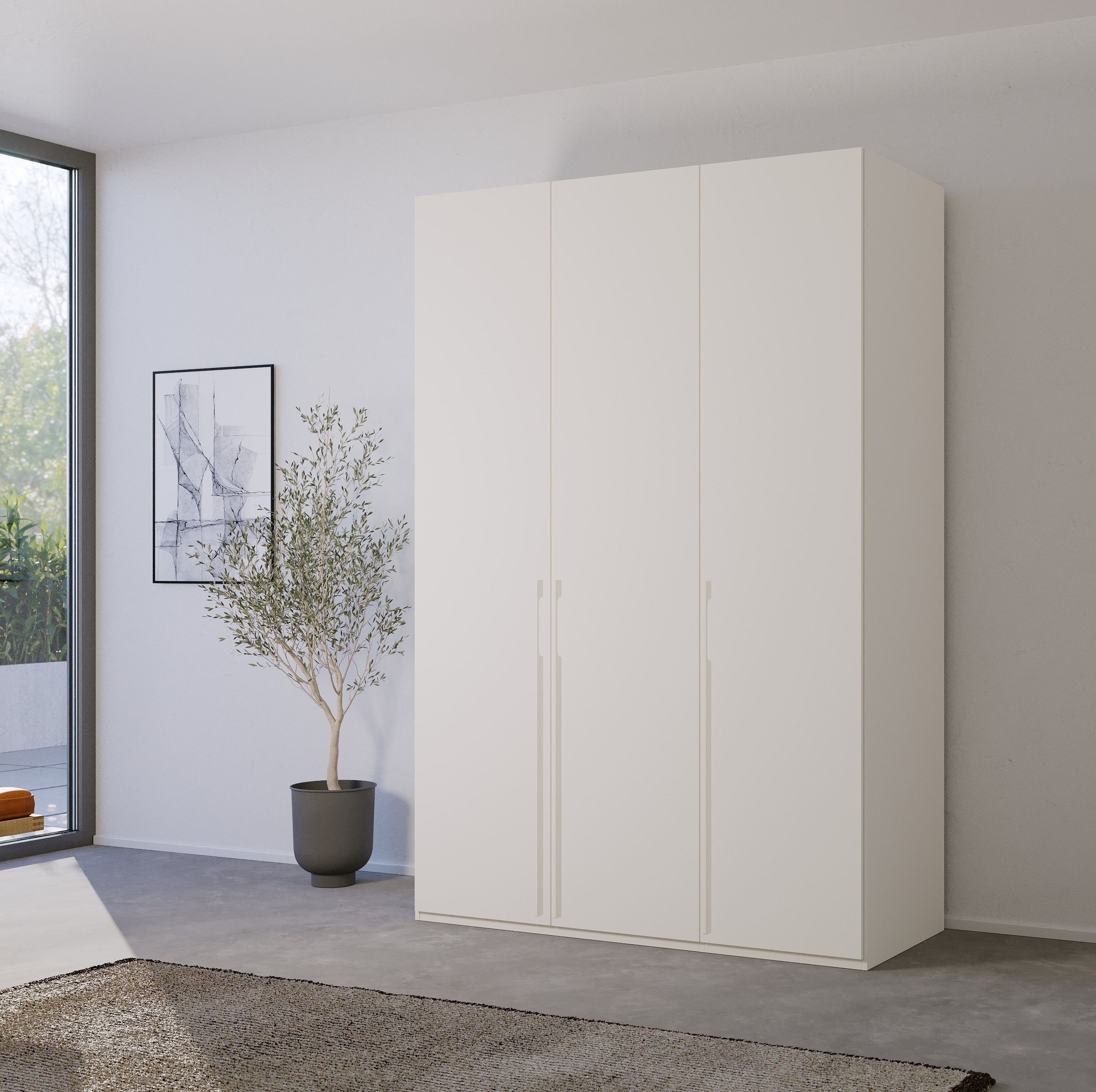 rauch Drehtürenschrank »Skat Pure«, mit eleganten Griffstangen und praktischer Innenausstattung