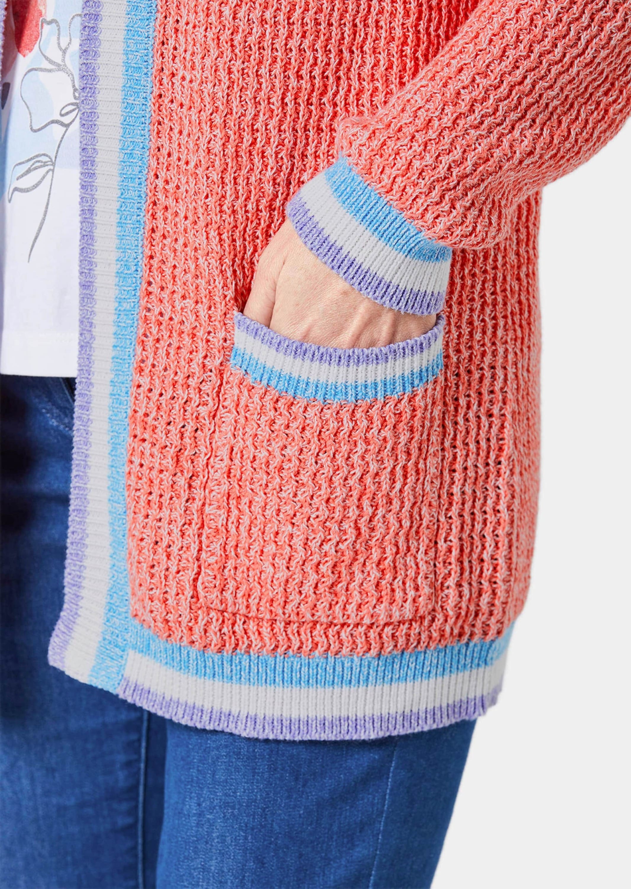GOLDNER Strickjacke »Strickjacke Strickjacke in raffinierter Struktur«