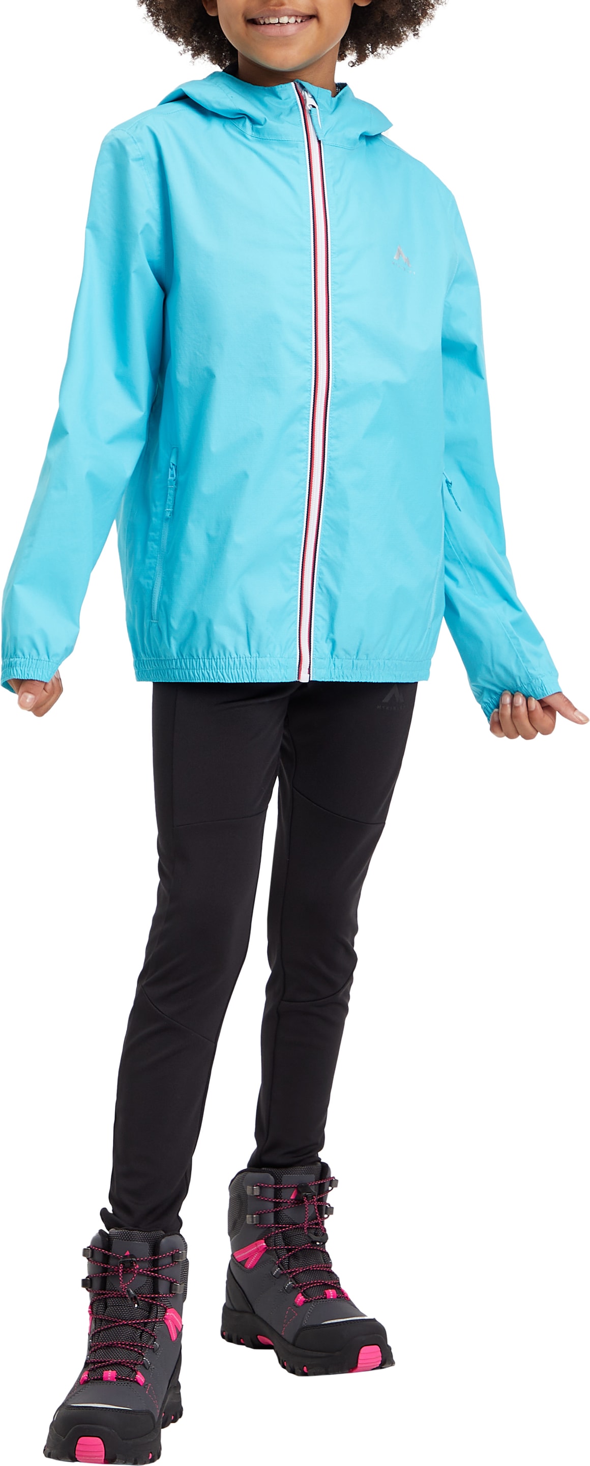 McKINLEY Regenjacke "Regenjacke Kereol II jrs" mit Kapuze für Kinder und Jugendliche, wasserdicht, winddicht, atmungsaktiv