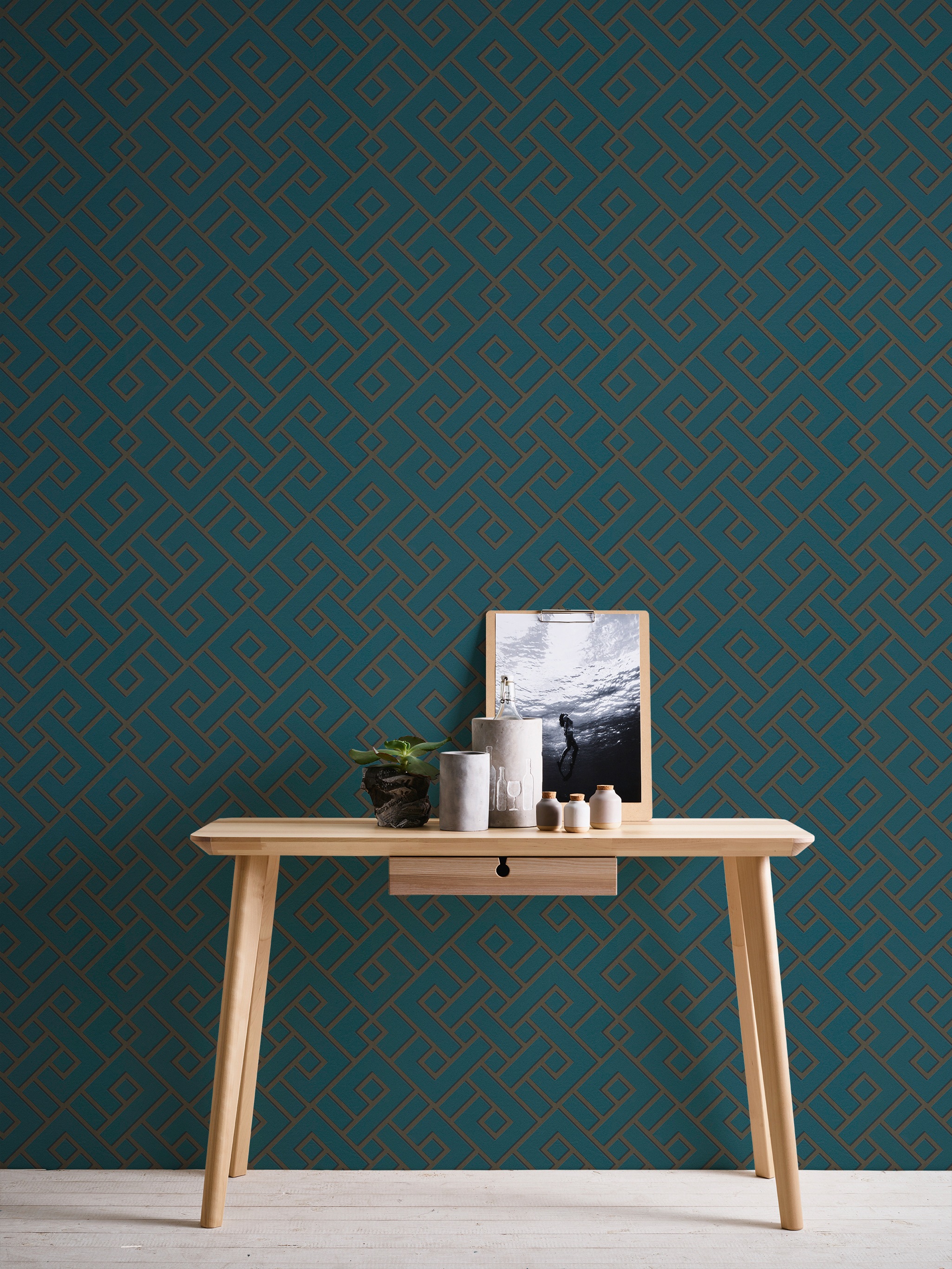 METROPOLIS BY MICHALSKY LIVING Vliestapete »Change is good, Magic Meander«, geometrisch-grafisch-Motiv, Designertapete Tapete Geometrisch Tapeten Wohnzimmer Schlafzimmer Flur
