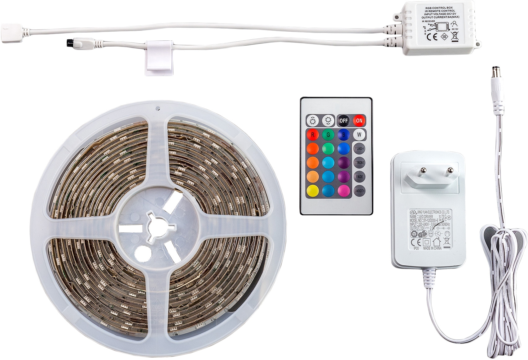 B.K.Licht LED-Streifen, 5m LED Band/Stripe IP44 Farbwechsel dimmbar inkl.  Fernbedienung bestellen