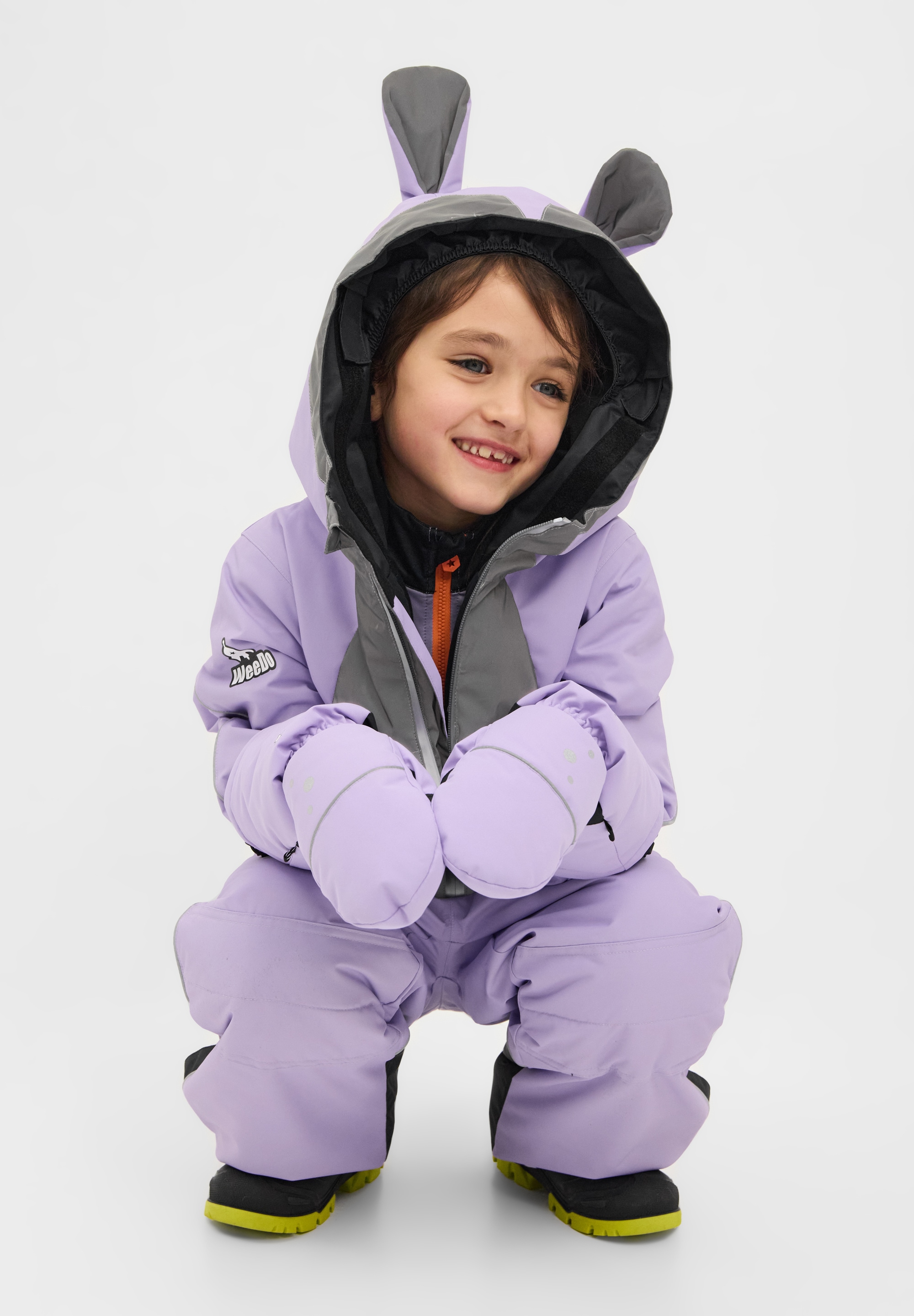 WeeDo Schneeoverall »BUNNYDO LILA Schneeanzug« Mitwachsender Schneeanzug
