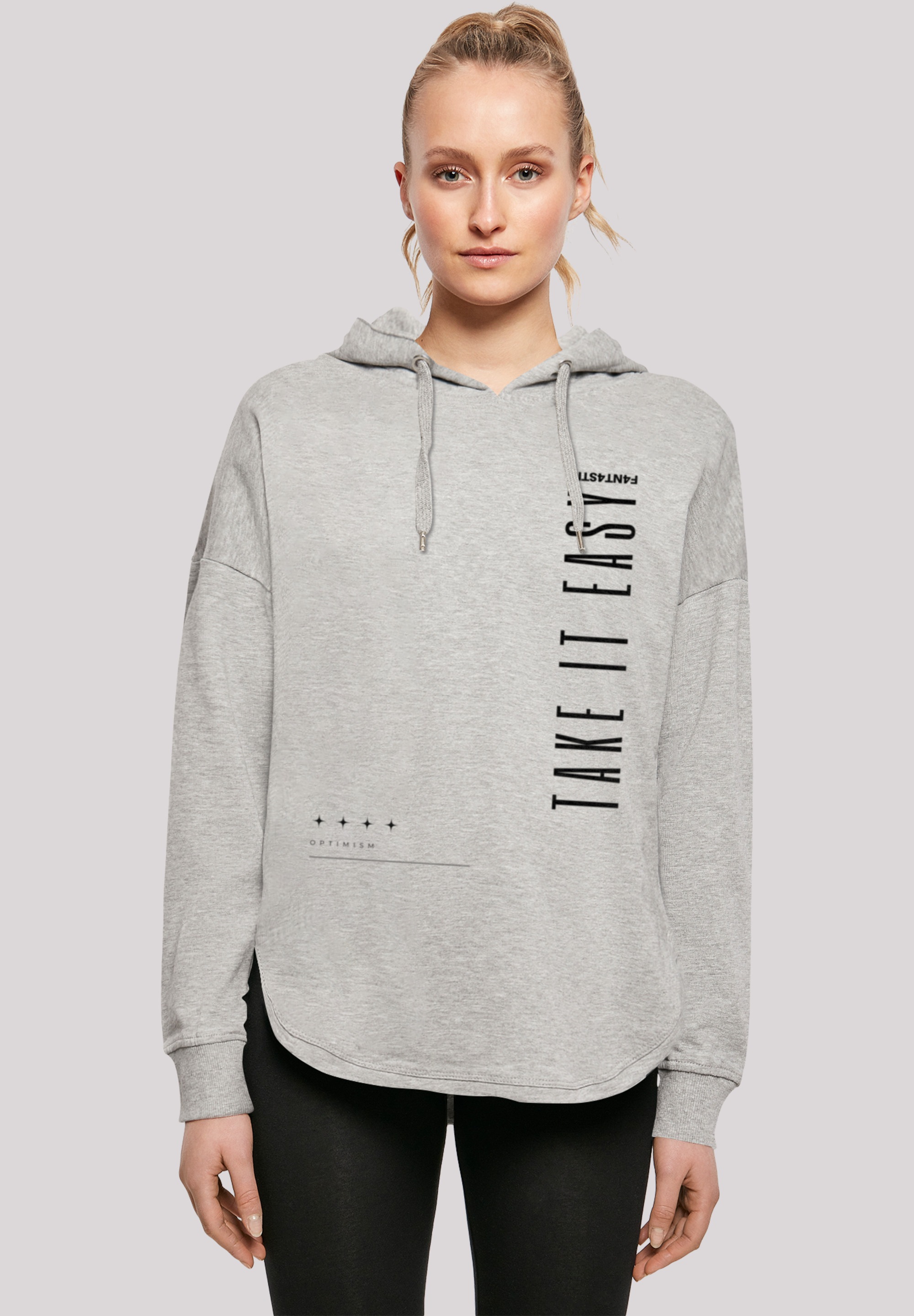 F4NT4STIC Kapuzenpullover "Take It Easy OVERSIZE HOODIE", Print