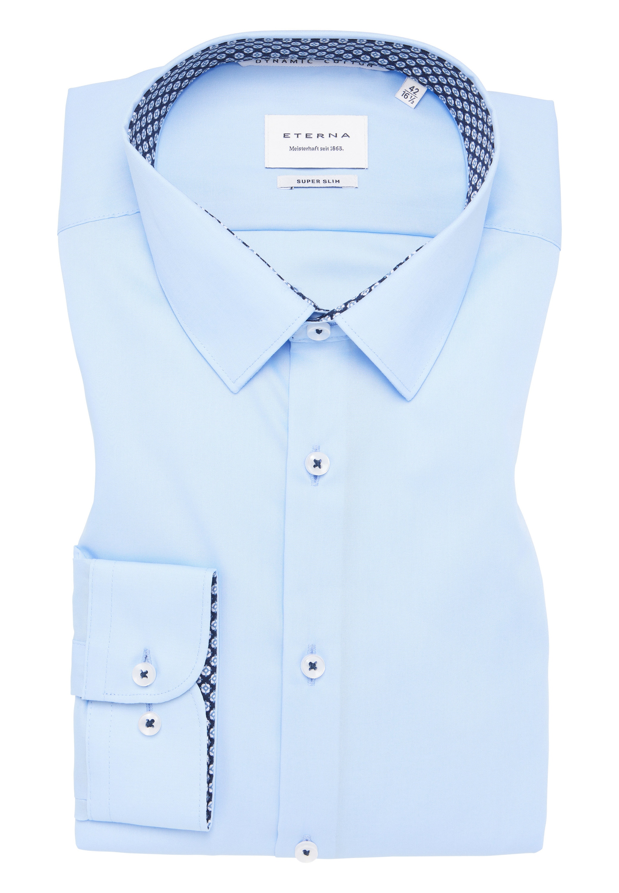Eterna Langarmhemd »SUPER SLIM«, NON IRON (bügelfrei)