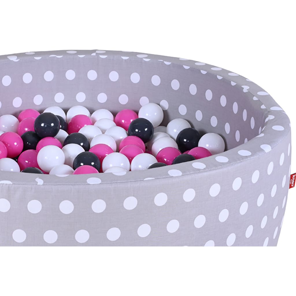 Knorrtoys® Bällebad »Soft, Grey White Dots«