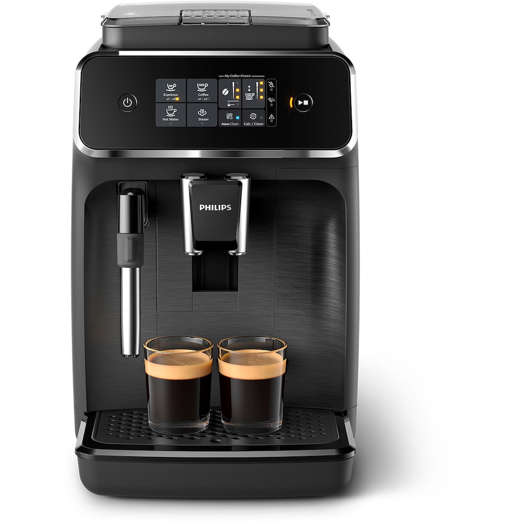 Philips Kaffeevollautomat »2200 Serie EP2220/10 Pannarello«, für 2 Kaffeespezialitäten und anpassbarer Aromastärke, mattschwarz