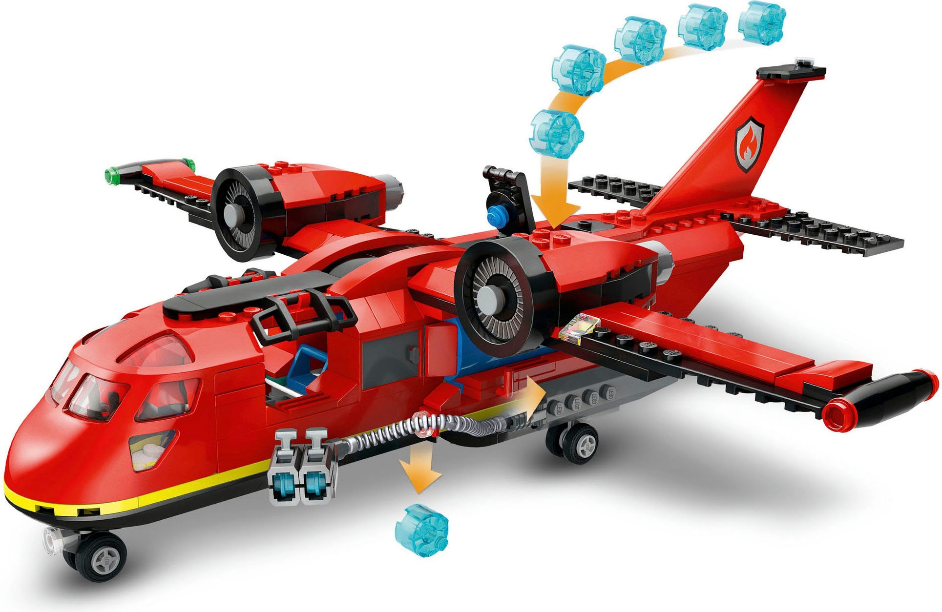 LEGO® Konstruktionsspielsteine »Löschflugzeug (60413), LEGO City«, (478 St.), Made in Europe