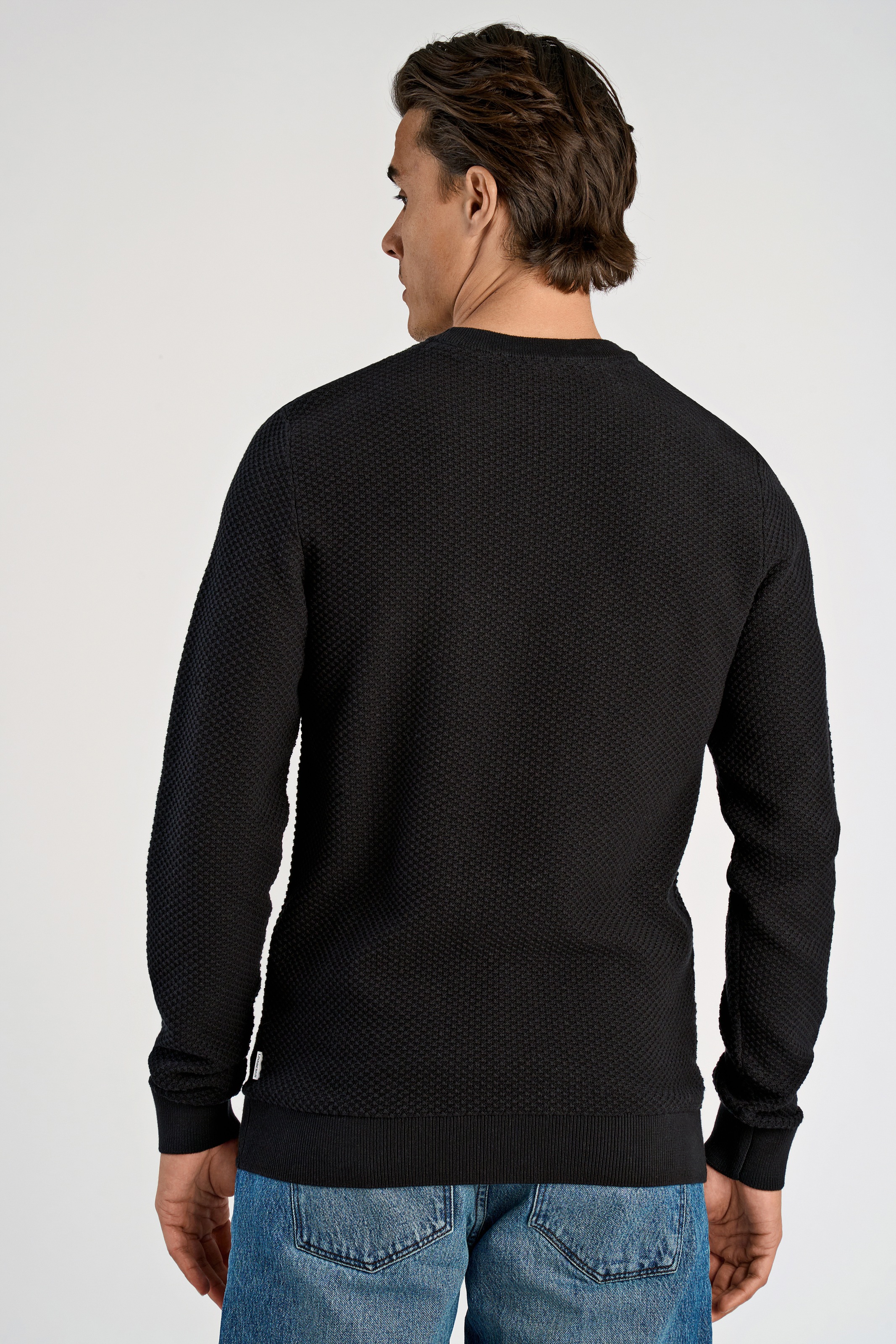 LINDBERGH Strickpullover mit Rundhals und aus reiner Baumwolle günstig online kaufen