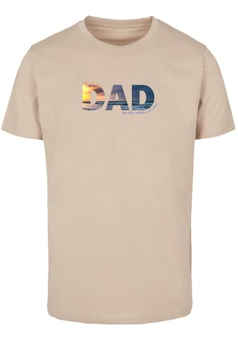 T-Shirt »Merchcode Herren For The Best Dad T-Shirt Round Neck«, (1 tlg.)