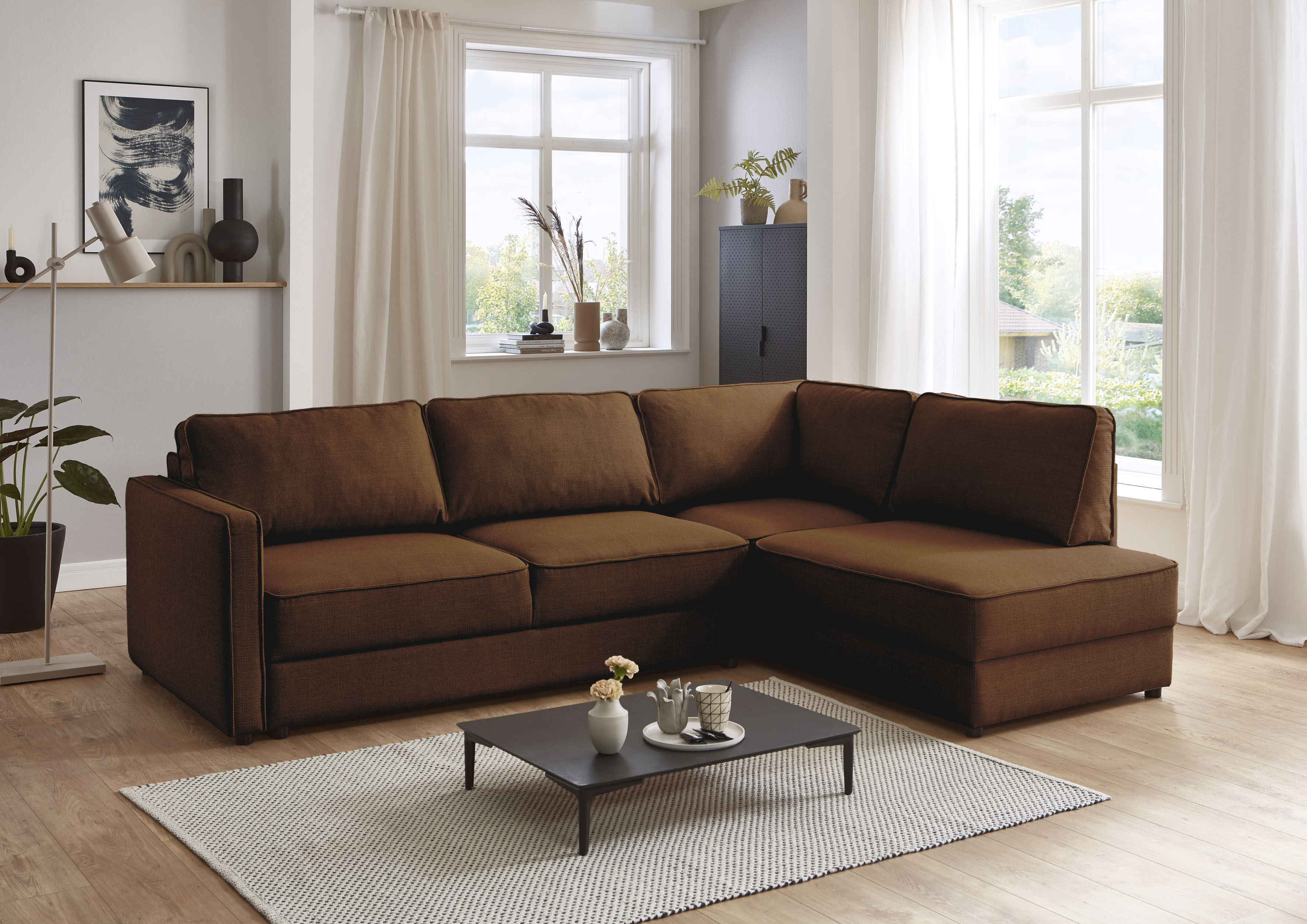 OTTO home Schlafsofa "Chill" Ecksofa mit Schlaffunktion und Bettkasten