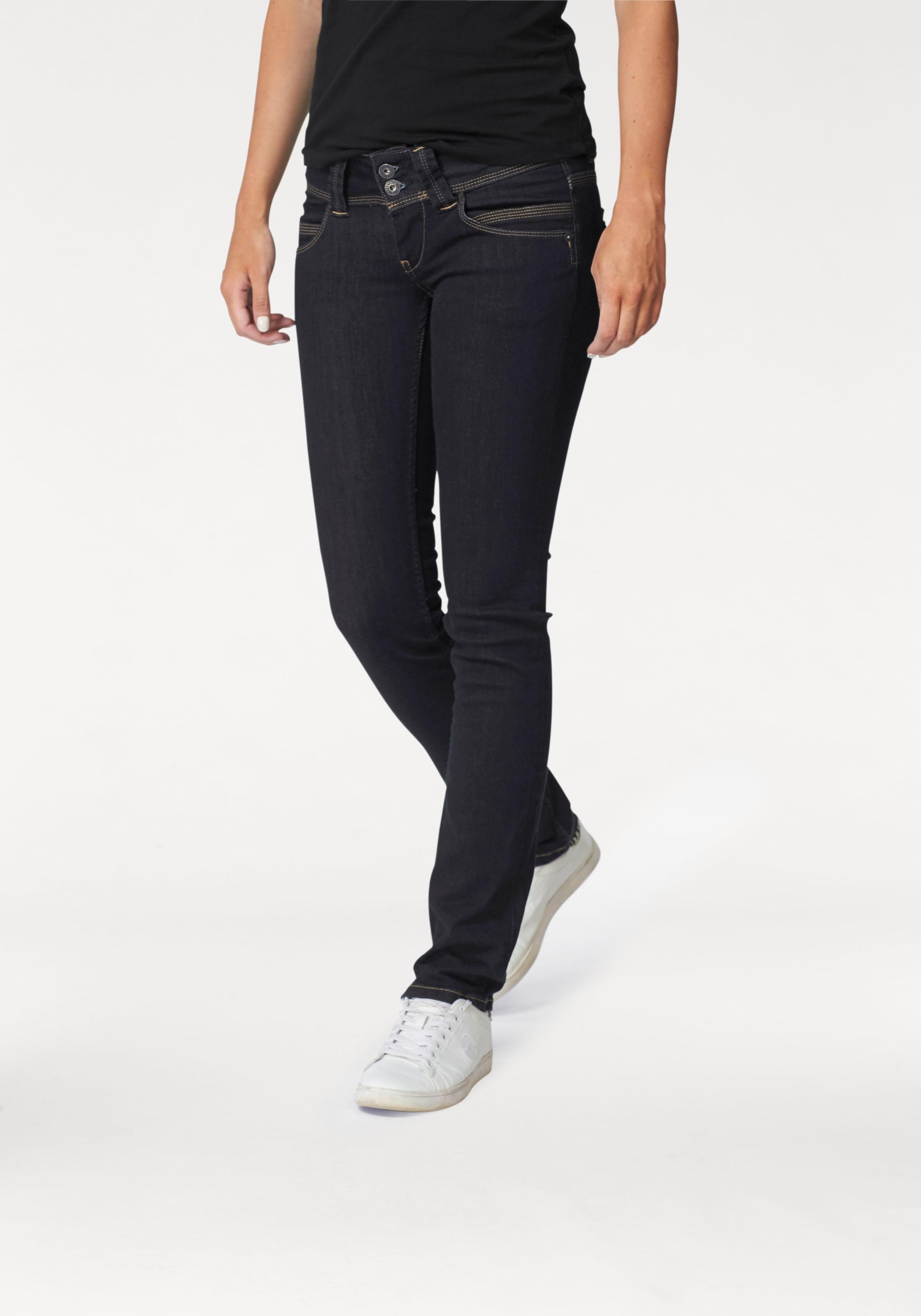 Pepe Jeans Straight-Jeans "VENUS", mit Badge