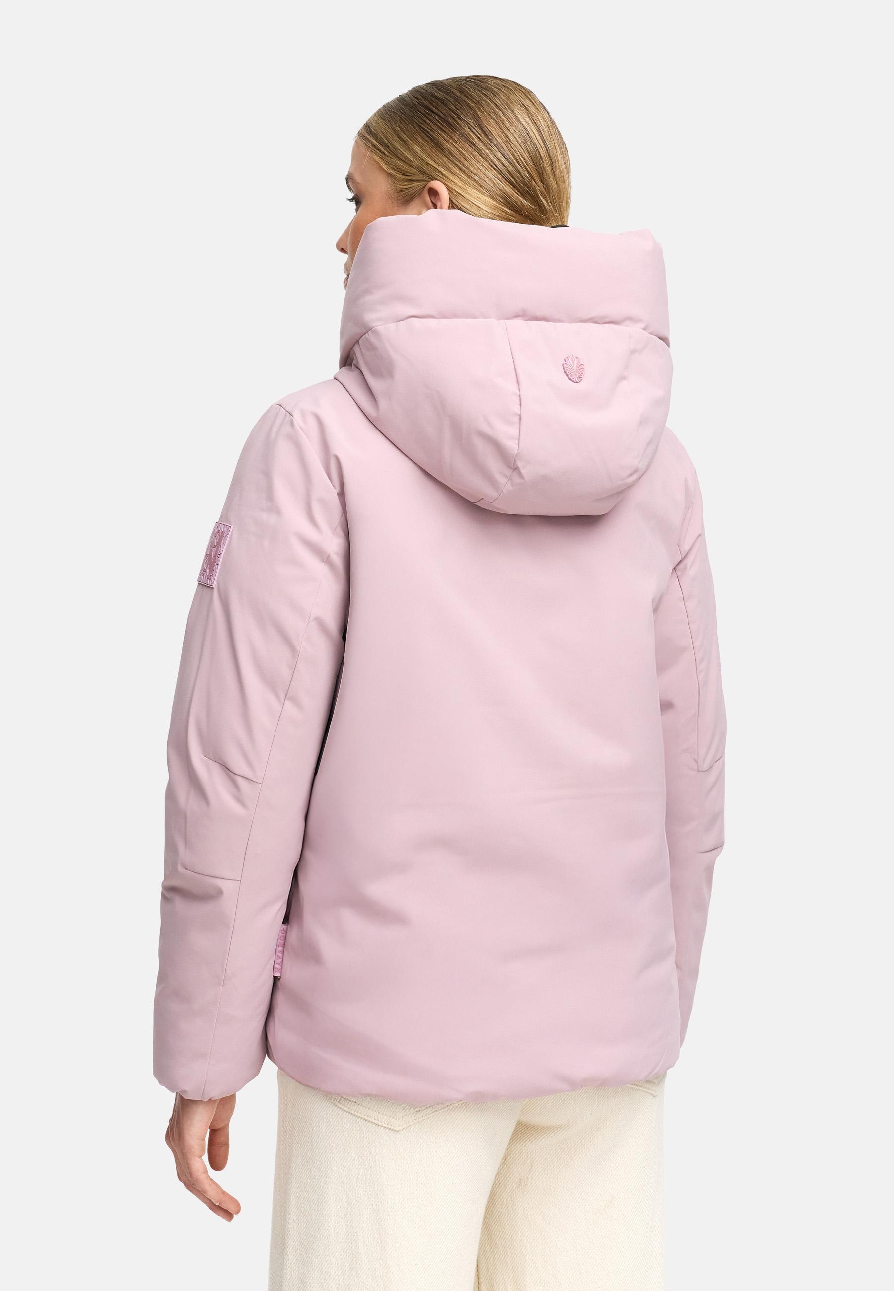 Navahoo Winterjacke »Blütenlicht 14«, mit Kapuze, Warme Damenjacke mit hohem Kragen