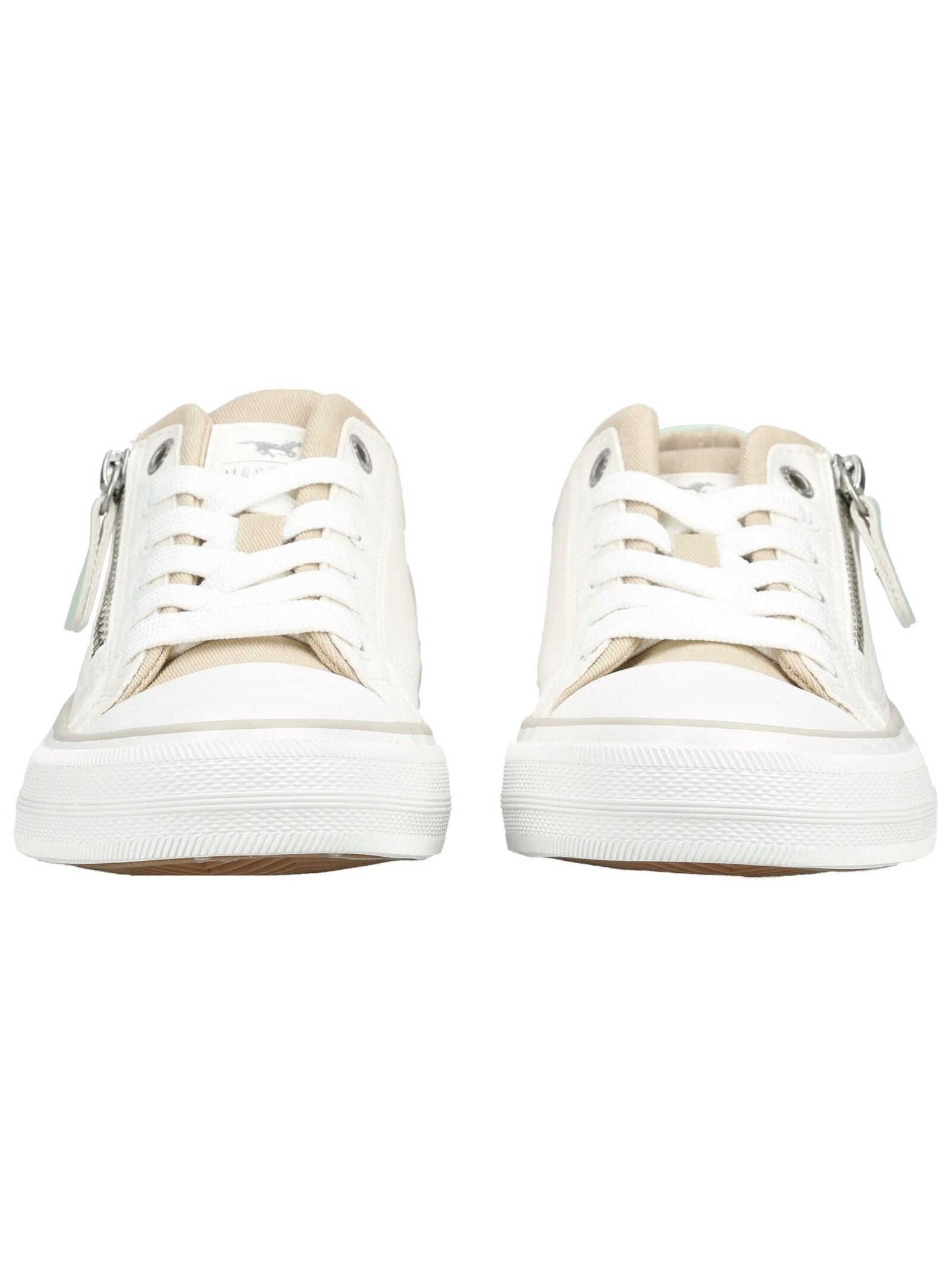Sneaker MUSTANG SHOES "Mustang Shoes Sneaker Lederimitat/Textil", Herren, Gr. 43, weiß, Lederimitat, Textil, Schuhe Sneaker 2