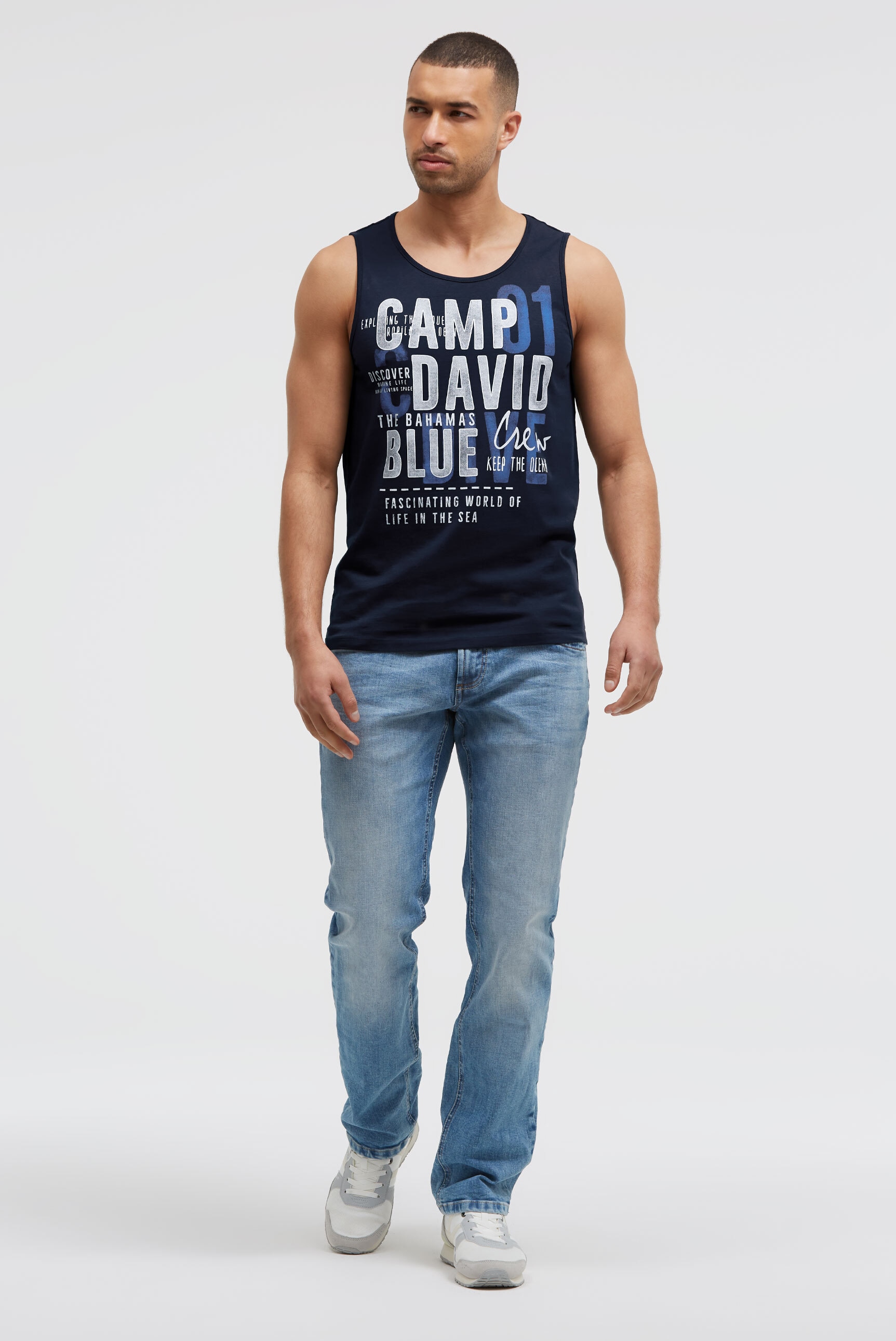 CAMP DAVID Tanktop aus Baumwolle