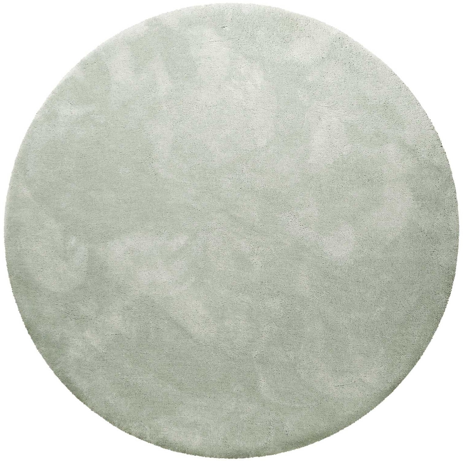 Homie Living Teppich "Pisa" rund 25 mm Höhe Hochflor, Microfaser, uni, weich, Shaggy, Wohnzimmer, Schlafzimmer