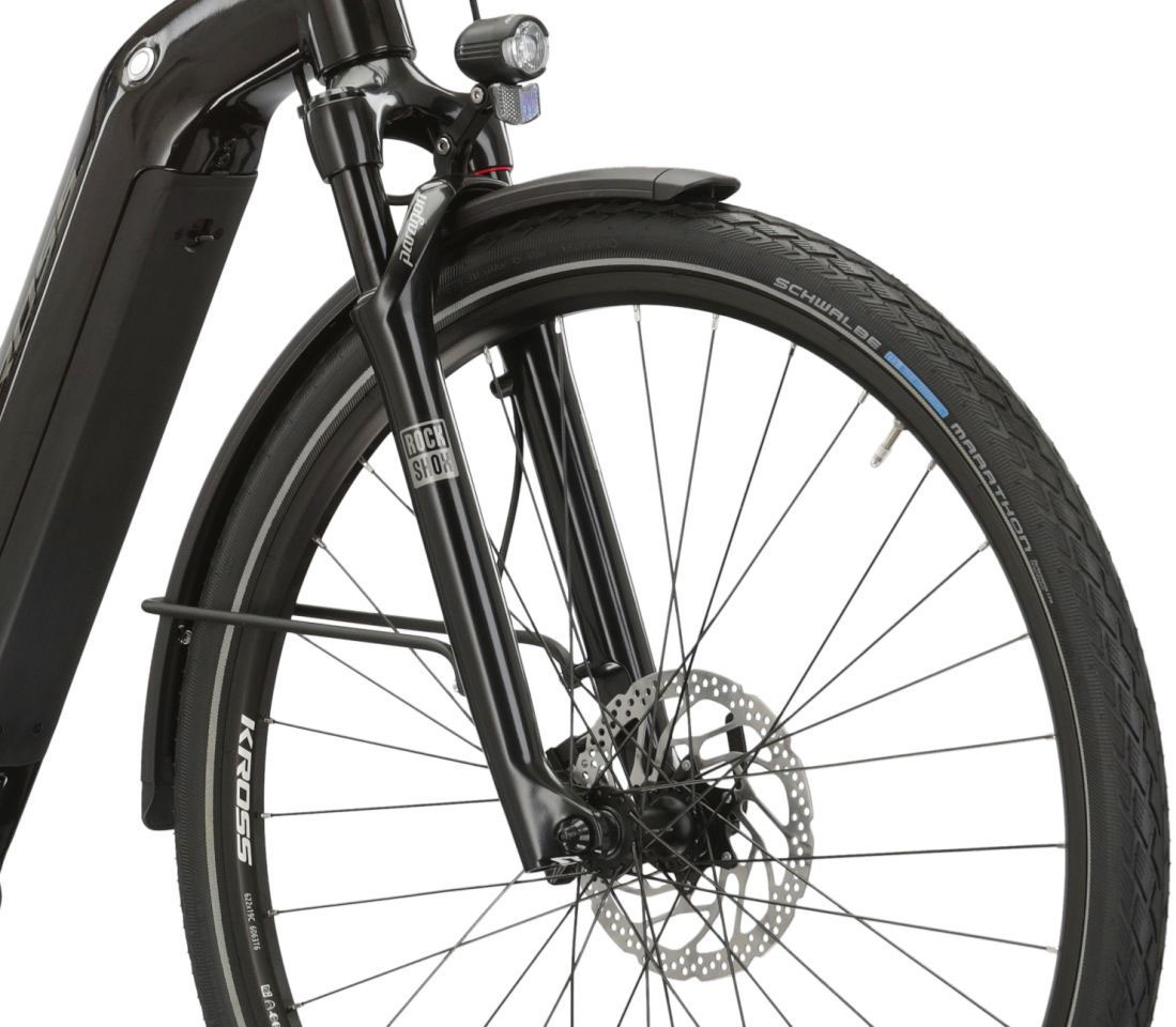 Kross »E-Trekkingrad Trans Hybrid 6.0 28 Zoll schwarz« 10 Gang Shimano DEORE XT T8000 Schaltwerk Kettenschaltung Mittelmotor 250 W SHIMANO 36 V/250 W DU-E6110, Mittelmotor