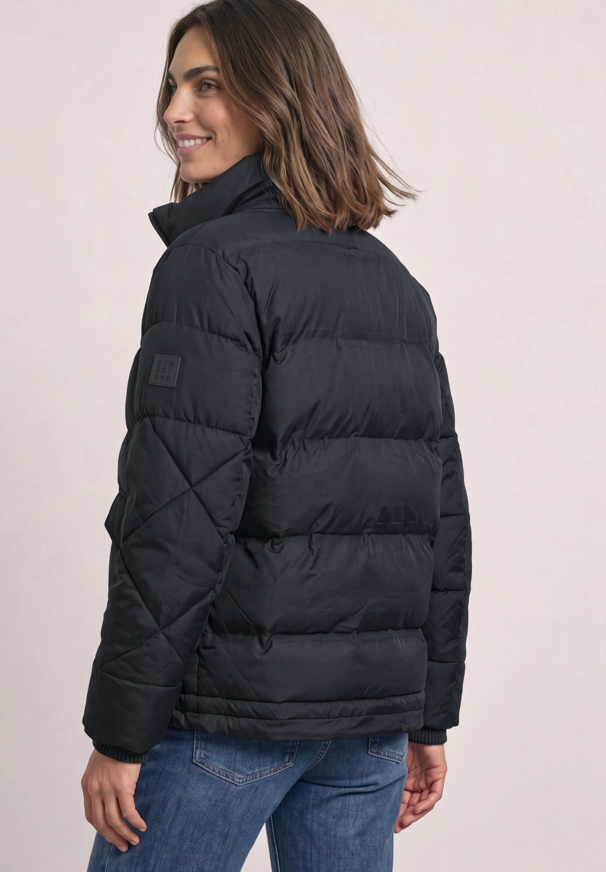 STREET ONE Steppjacke ohne Kapuze in Unifarbe