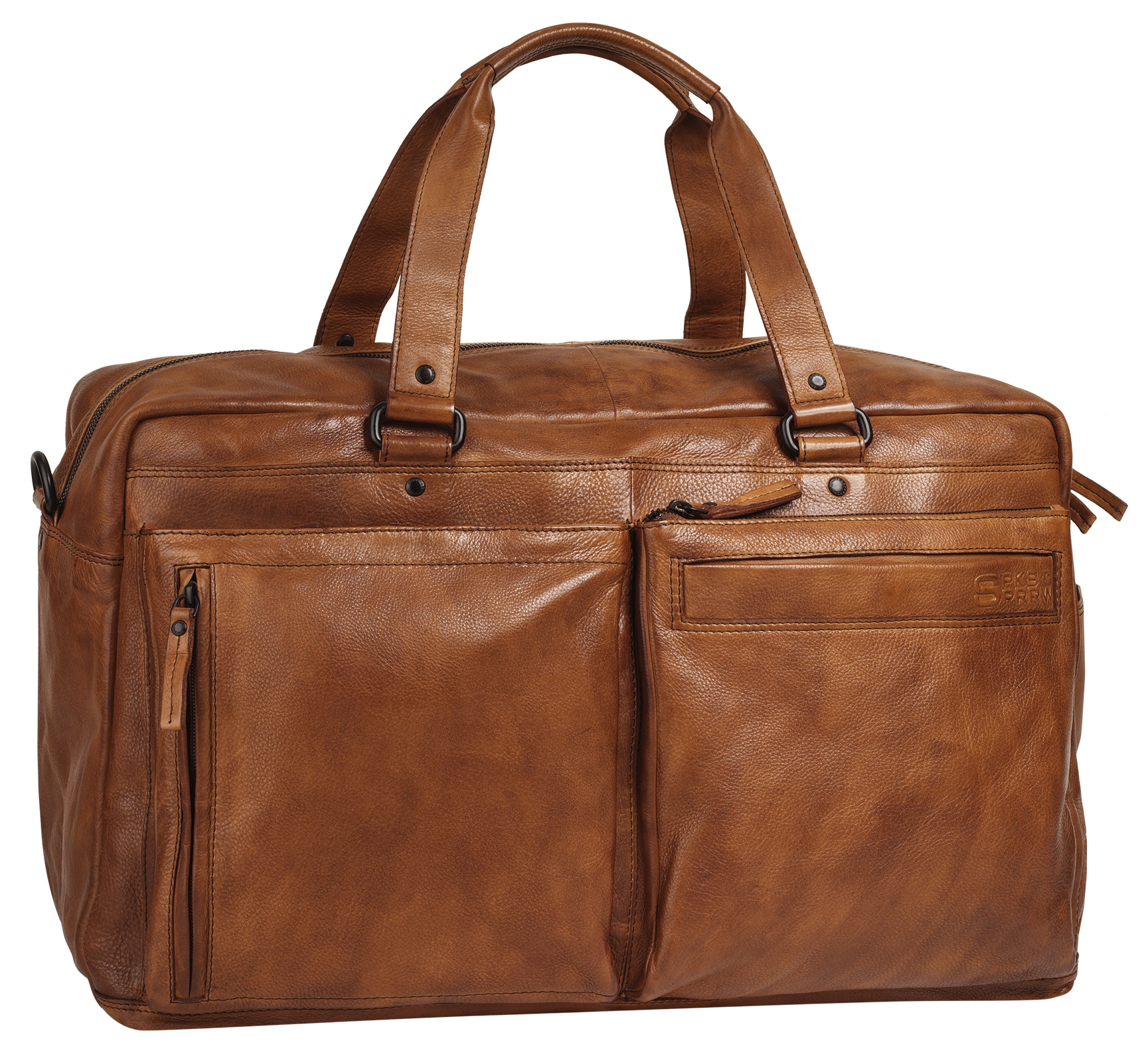 Spikes & Sparrow Reisetasche echt Leder